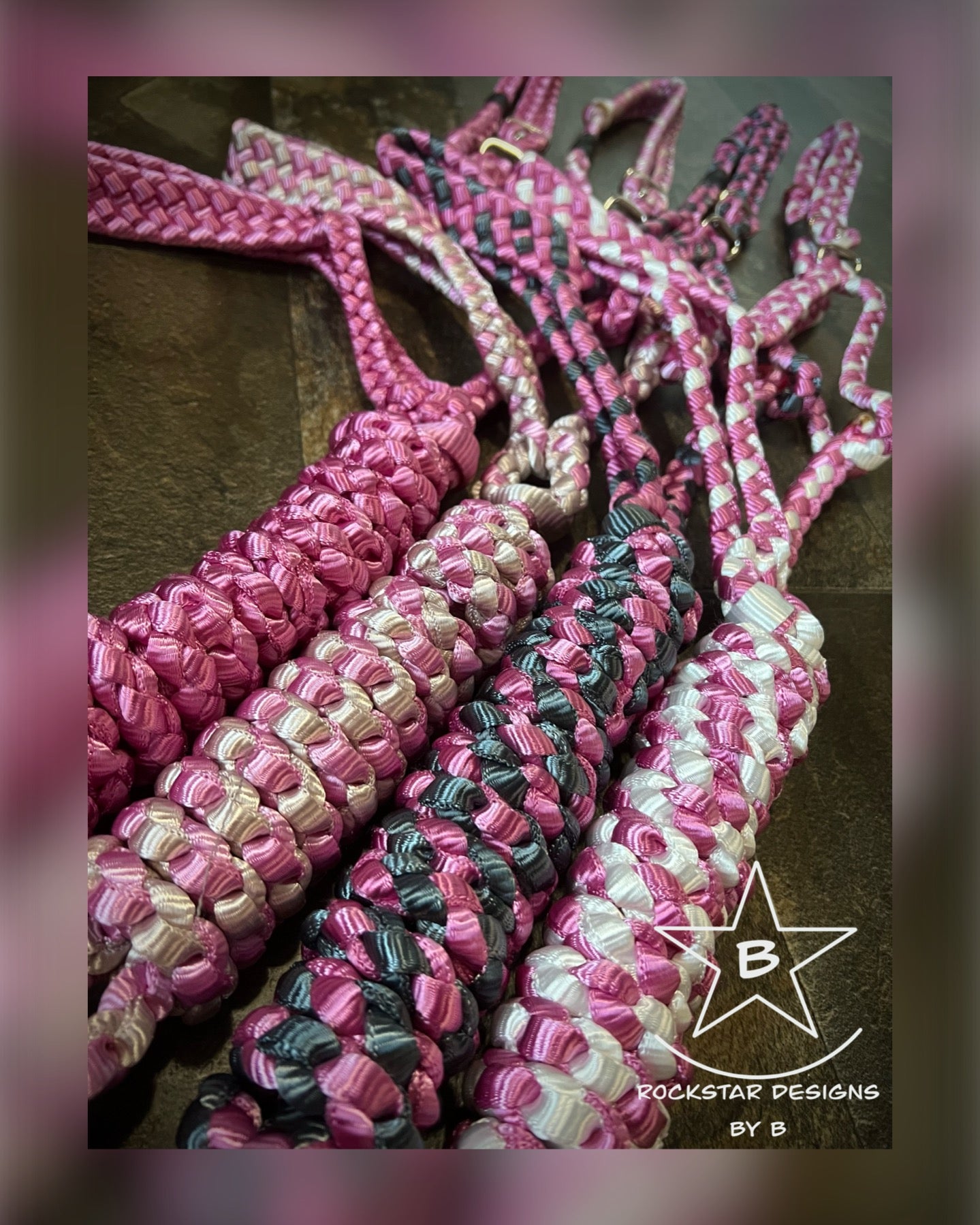 *Made to Order* - ‘Nose-less’ Muletape Halter w/Removable 10’ Lead - 2 Color - Average Horse