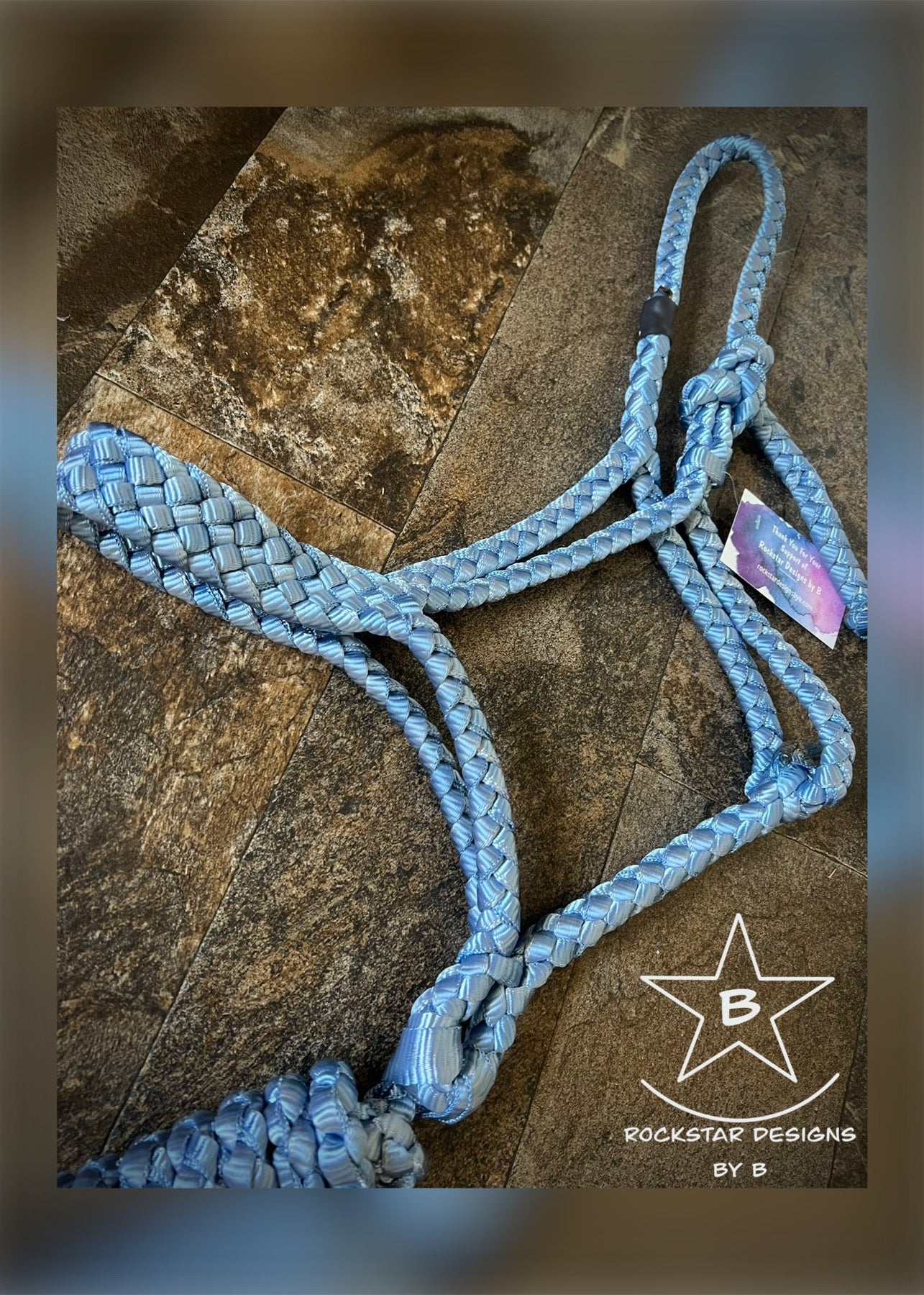 *Made to Order* - ‘Nose-less’ Muletape Halter w/Removable 10’ Lead - 2 Color - Average Horse