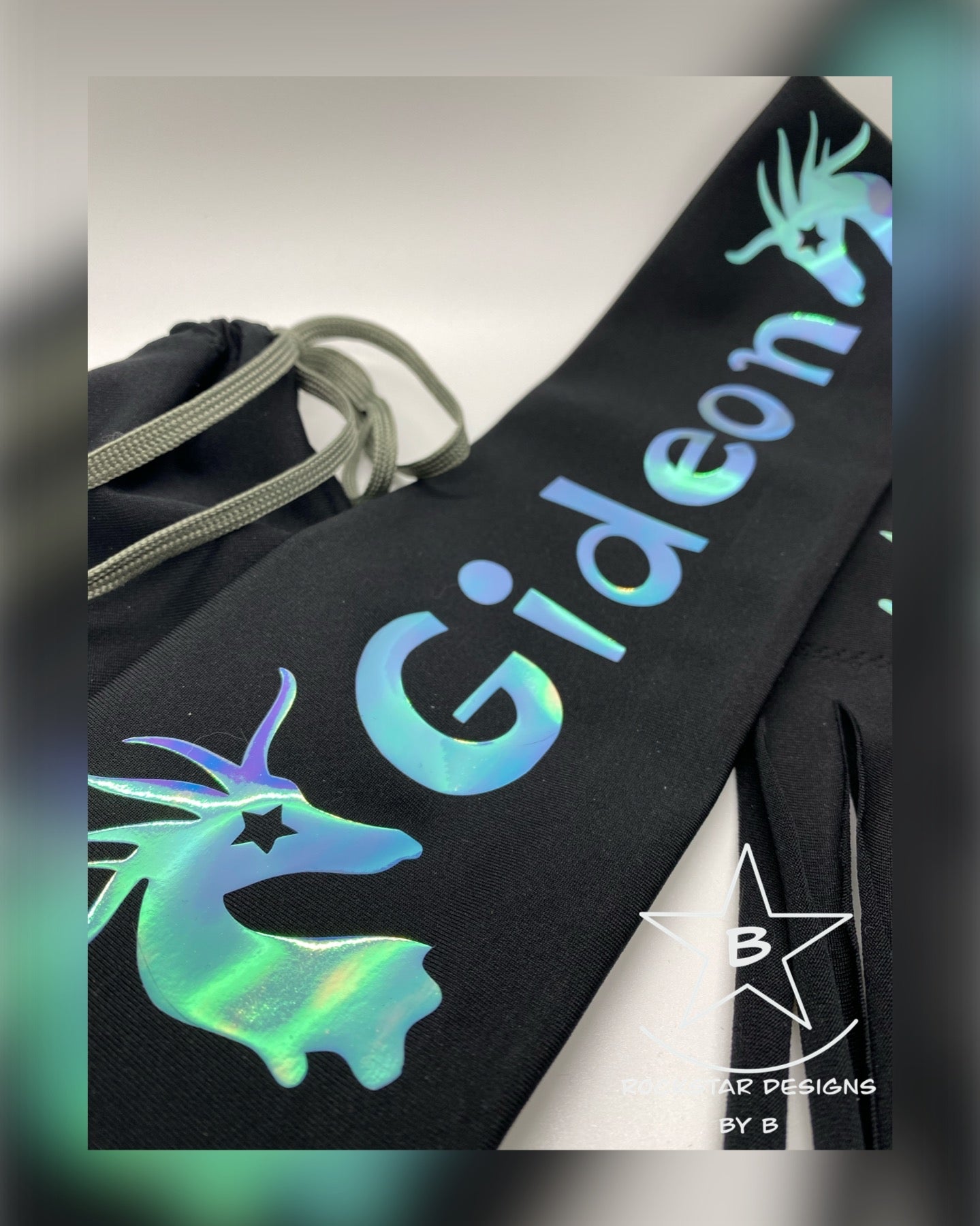 *Personalized* Single Tube Tail Bag - Spandex w/Tie string