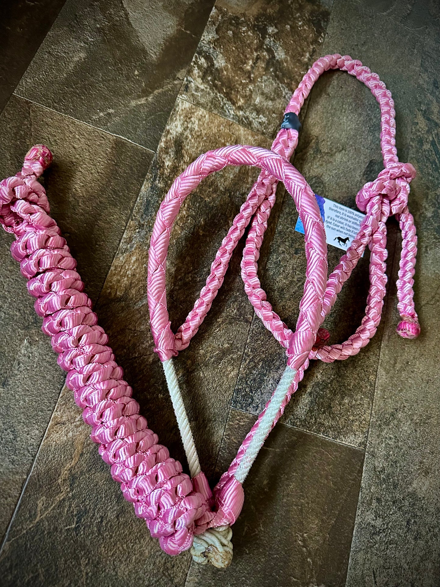 *Made to Order* - Lariat Muletape Halter w/Removable 10’ Lead - 1 Color - Average Horse