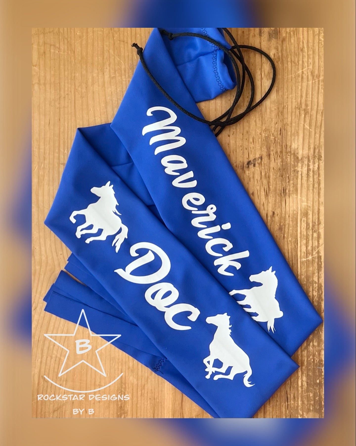 *Personalized* Single Tube Tail Bag - Spandex w/Tie string