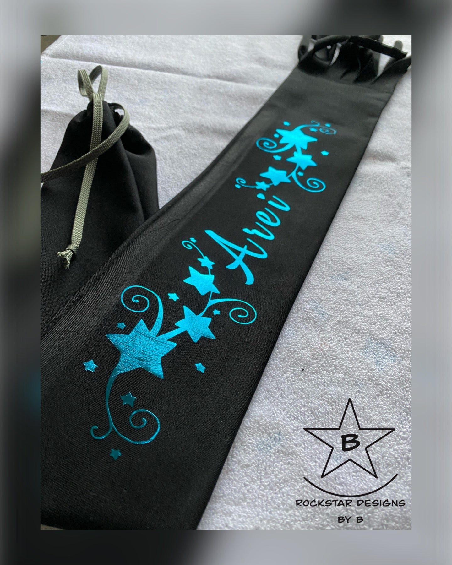 *Personalized* Single Tube Tail Bag - Spandex w/Tie string