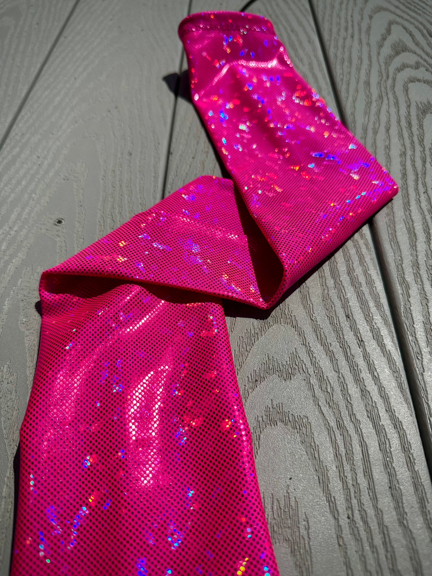Single Tube Tail Bag - Hot Pink Shattered Glass - RTS