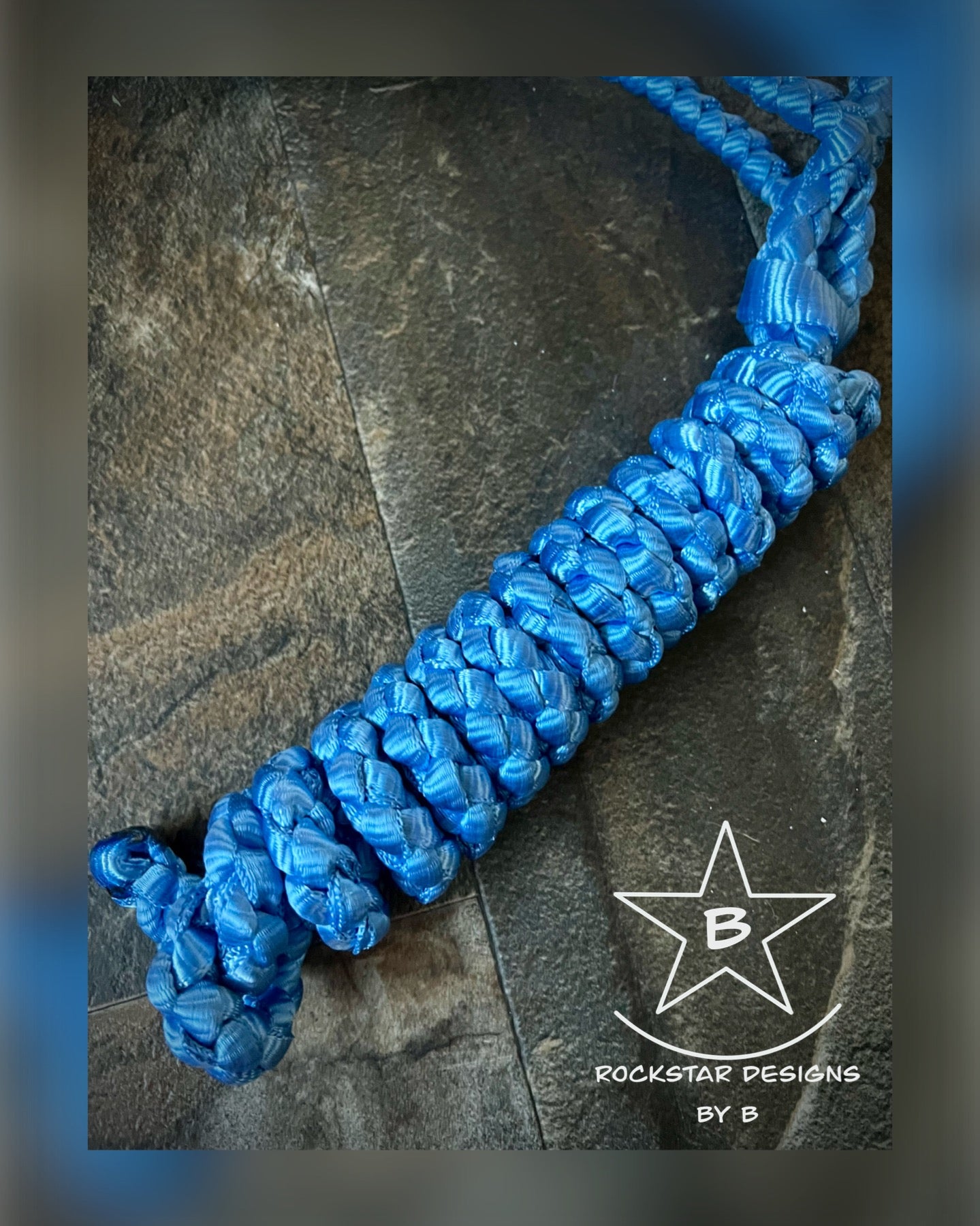 Muletape Halter w/Removable 9’ Lead - Blue - Average Horse - RTS