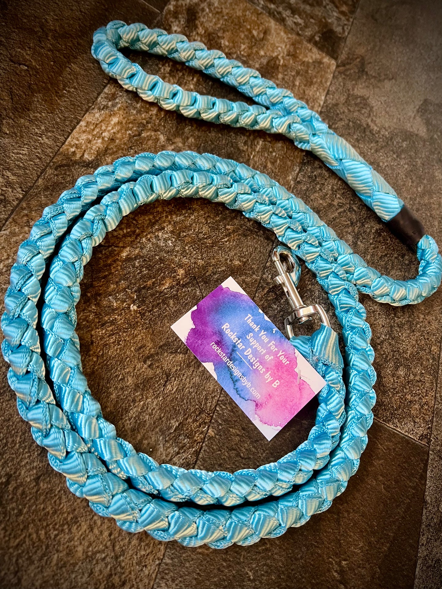 6’ Muletape Dog Leash - Teal