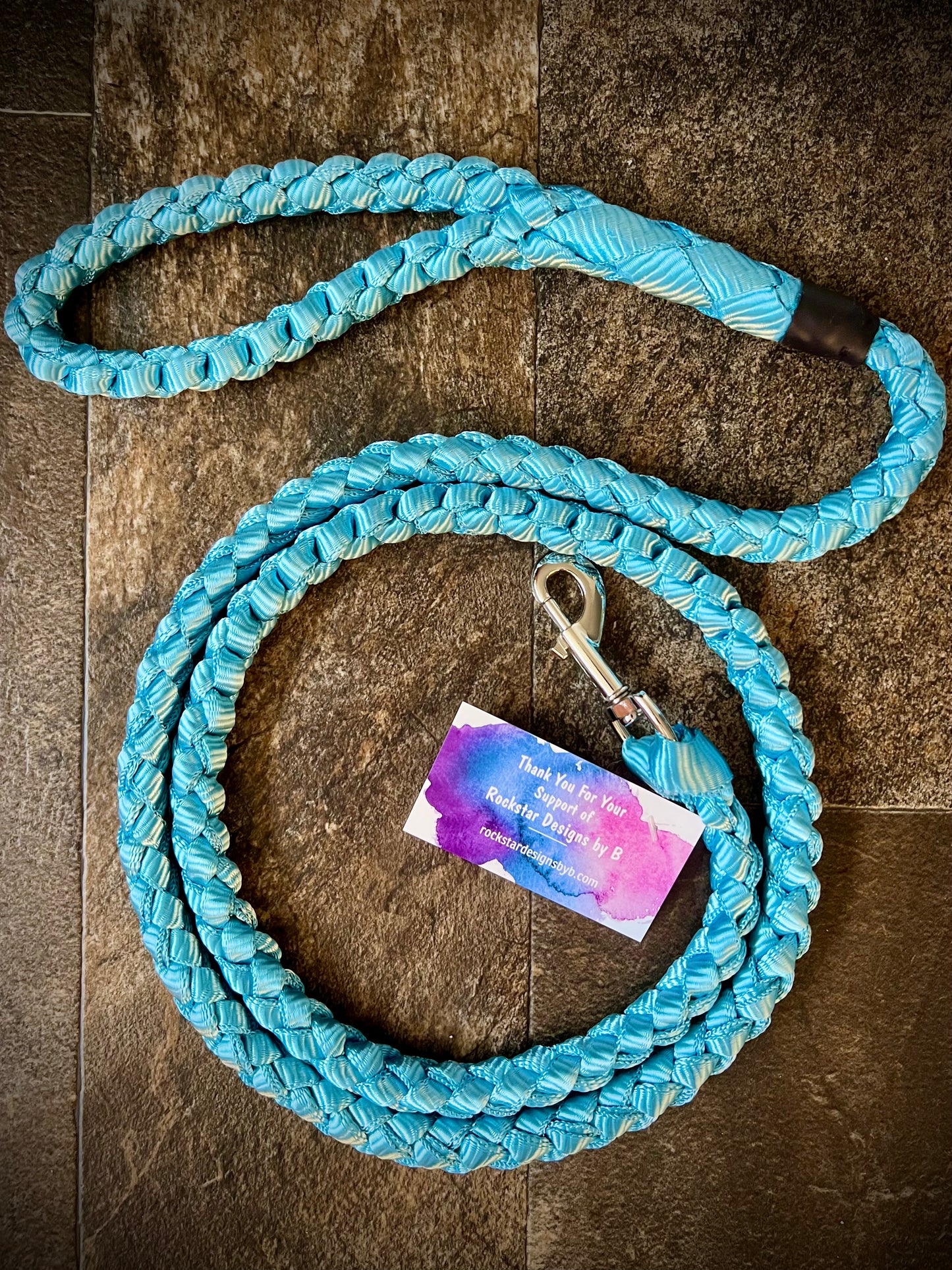 6’ Muletape Dog Leash - Teal