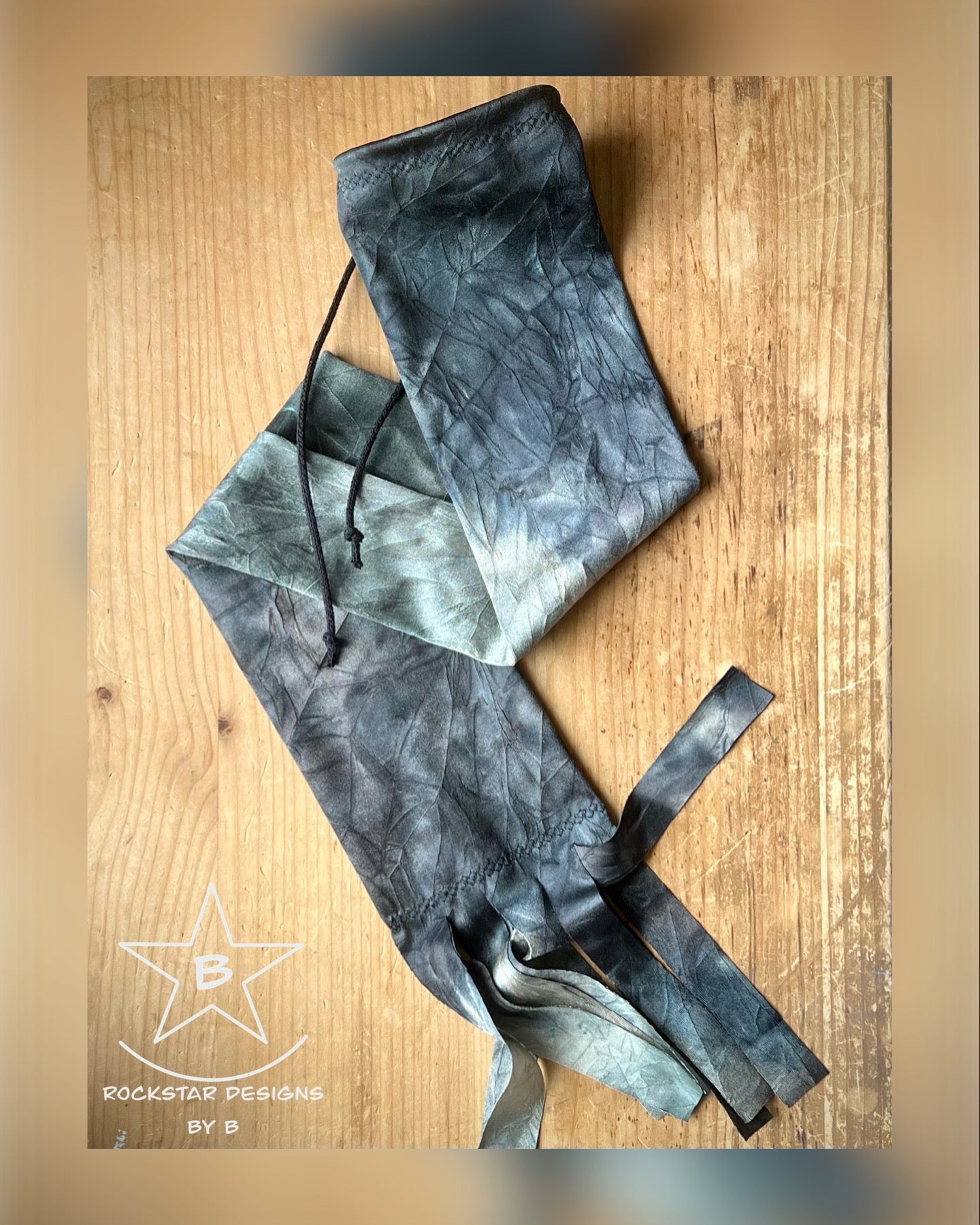 Single Tube Tail Bag - Green/Grey Marbled - RTS