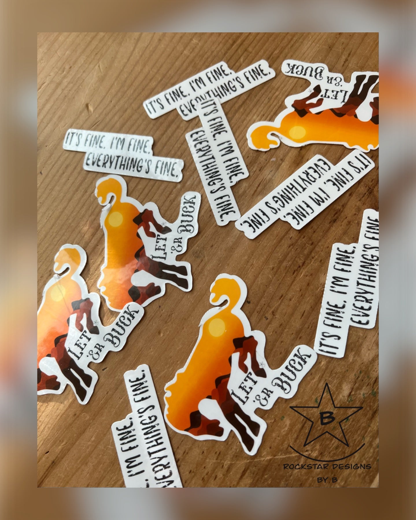 Sticker - Let’er Buck Sunset