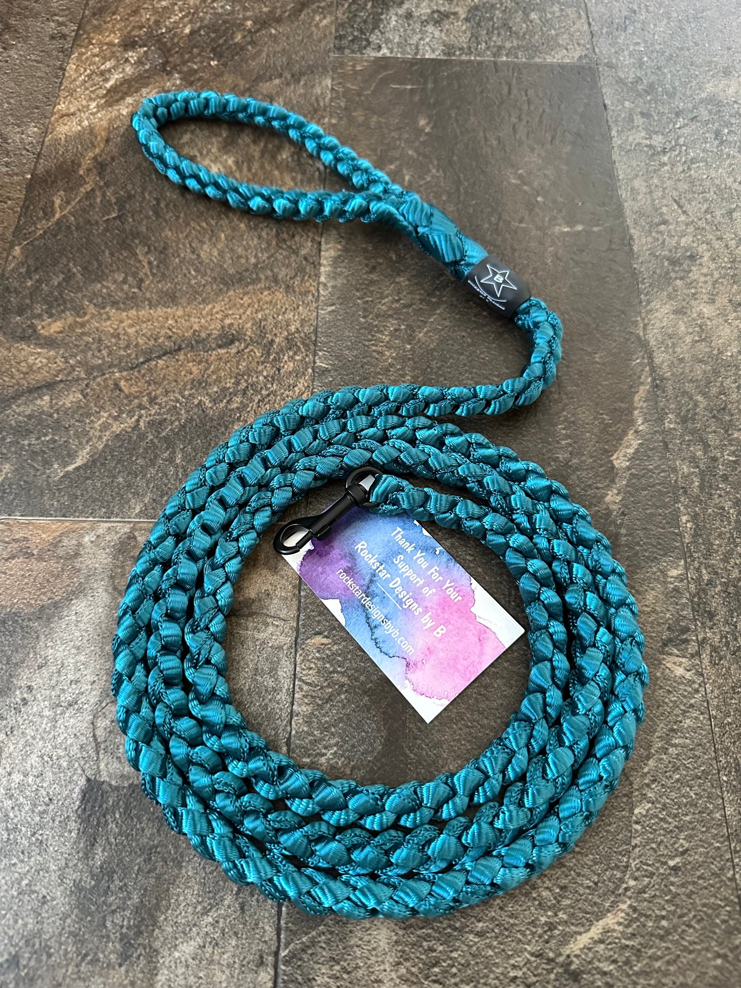 6’ Muletape Dog Leash - Teal - Medium -RTS