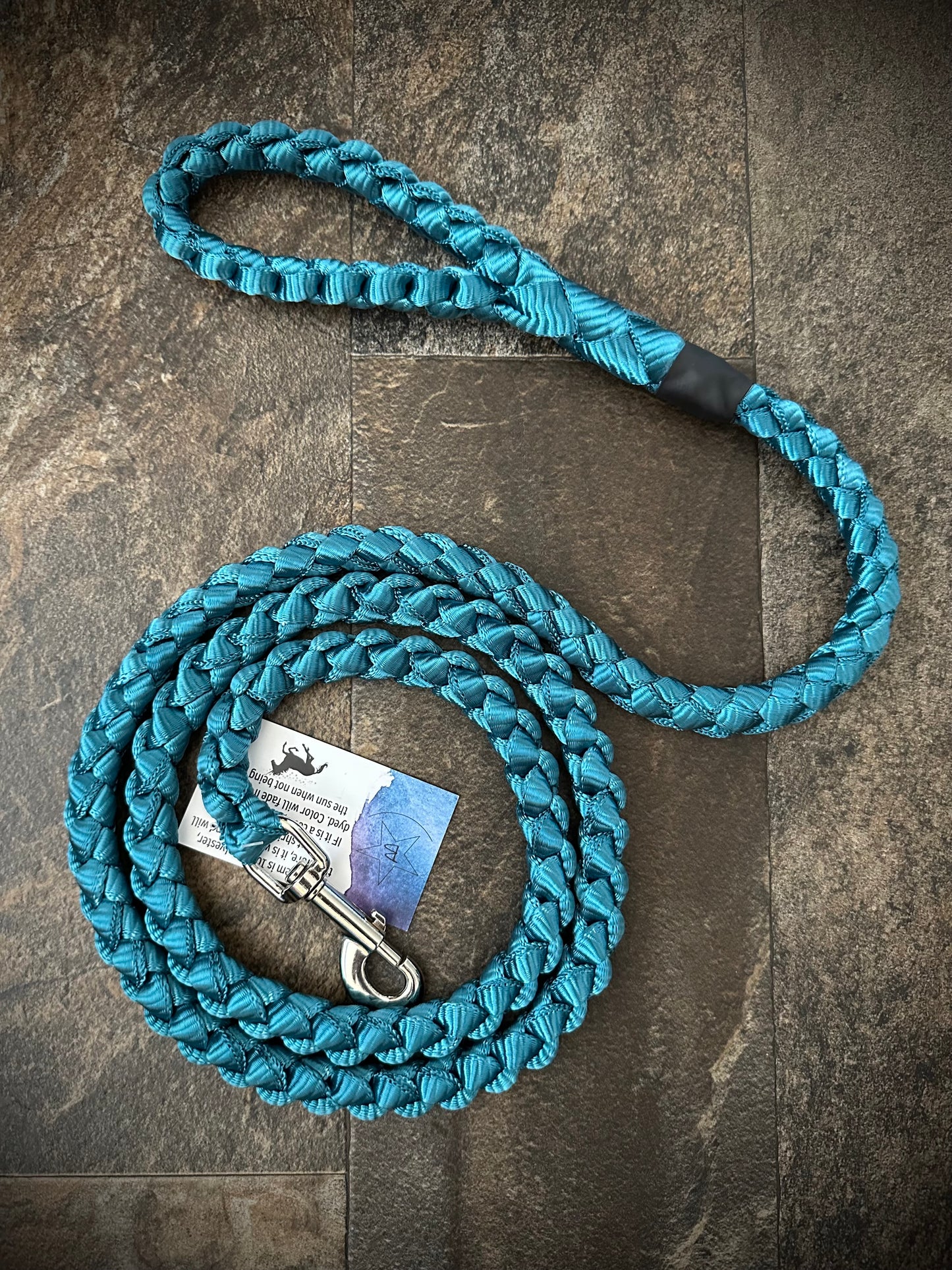 6’ Muletape Dog Leash - Teal - Large - RTS