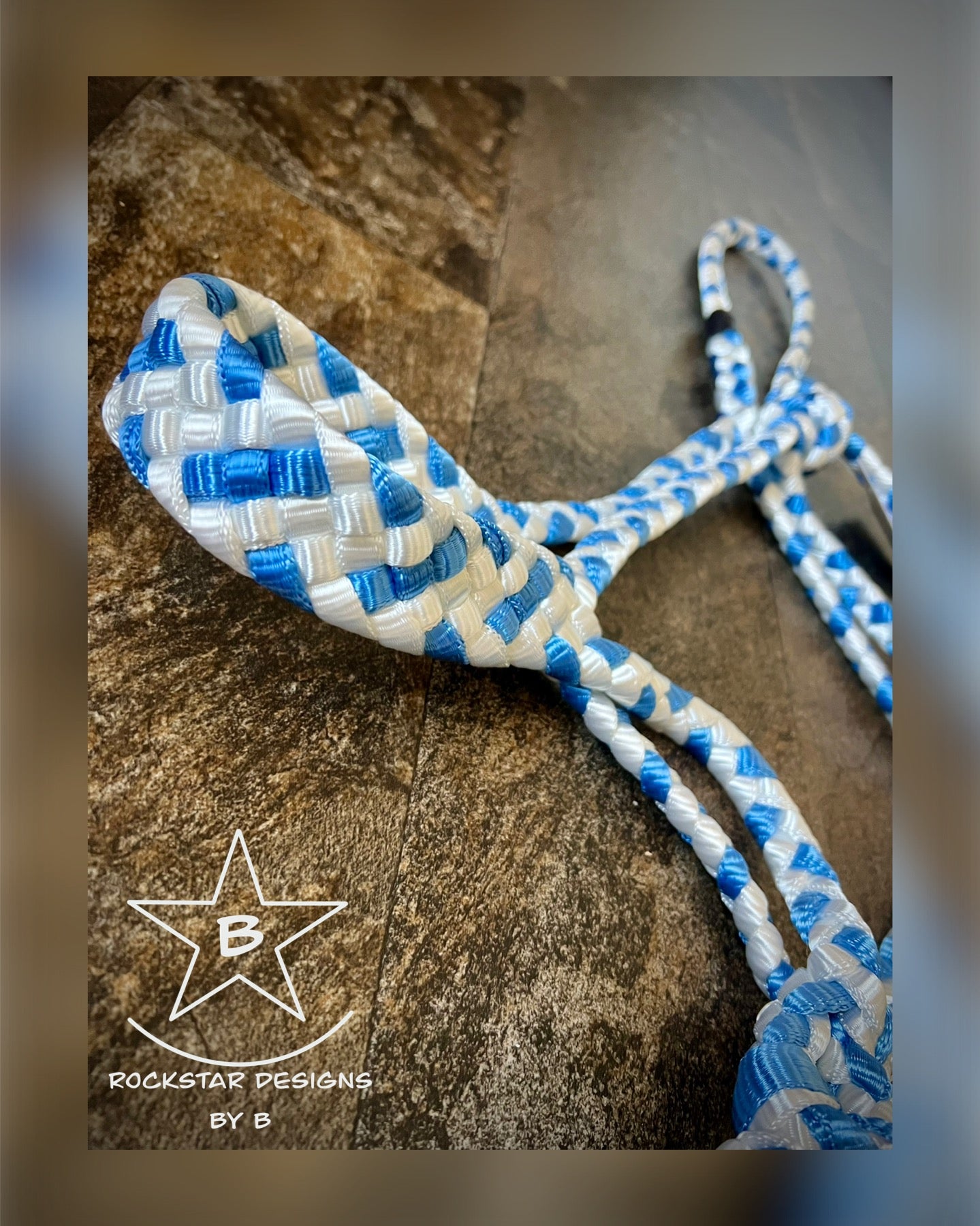 Muletape Halter - Average Horse - Blue & White