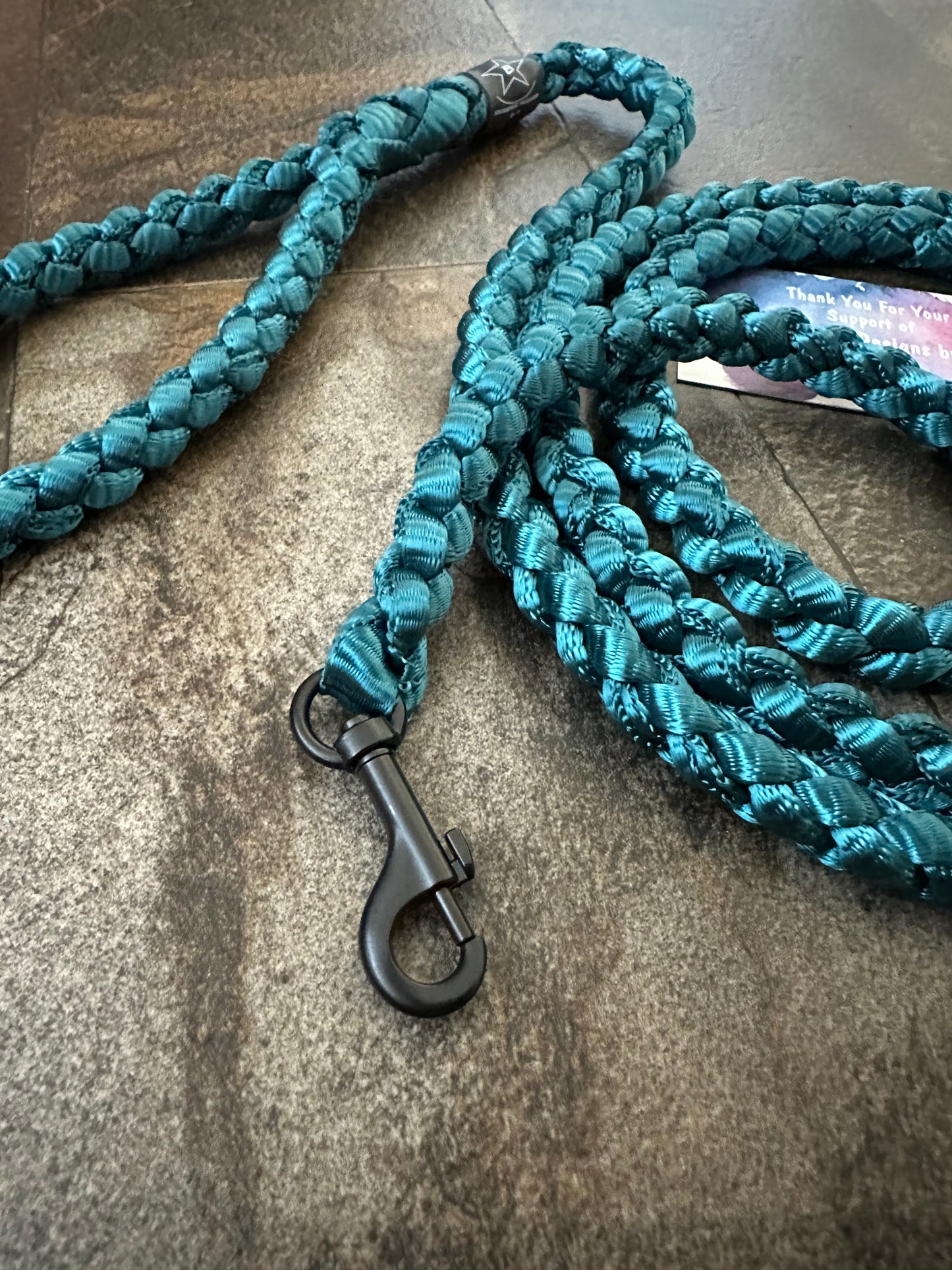 6’ Muletape Dog Leash - Teal - Medium -RTS