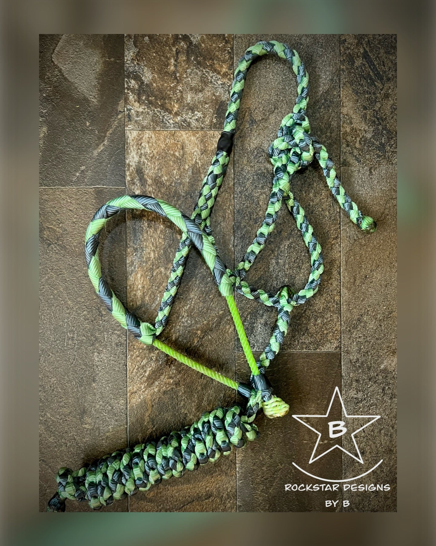 Made to Order - Braided Lariat Nose Muletape Halter w/10’ Lead - Average Horse - 2 Color