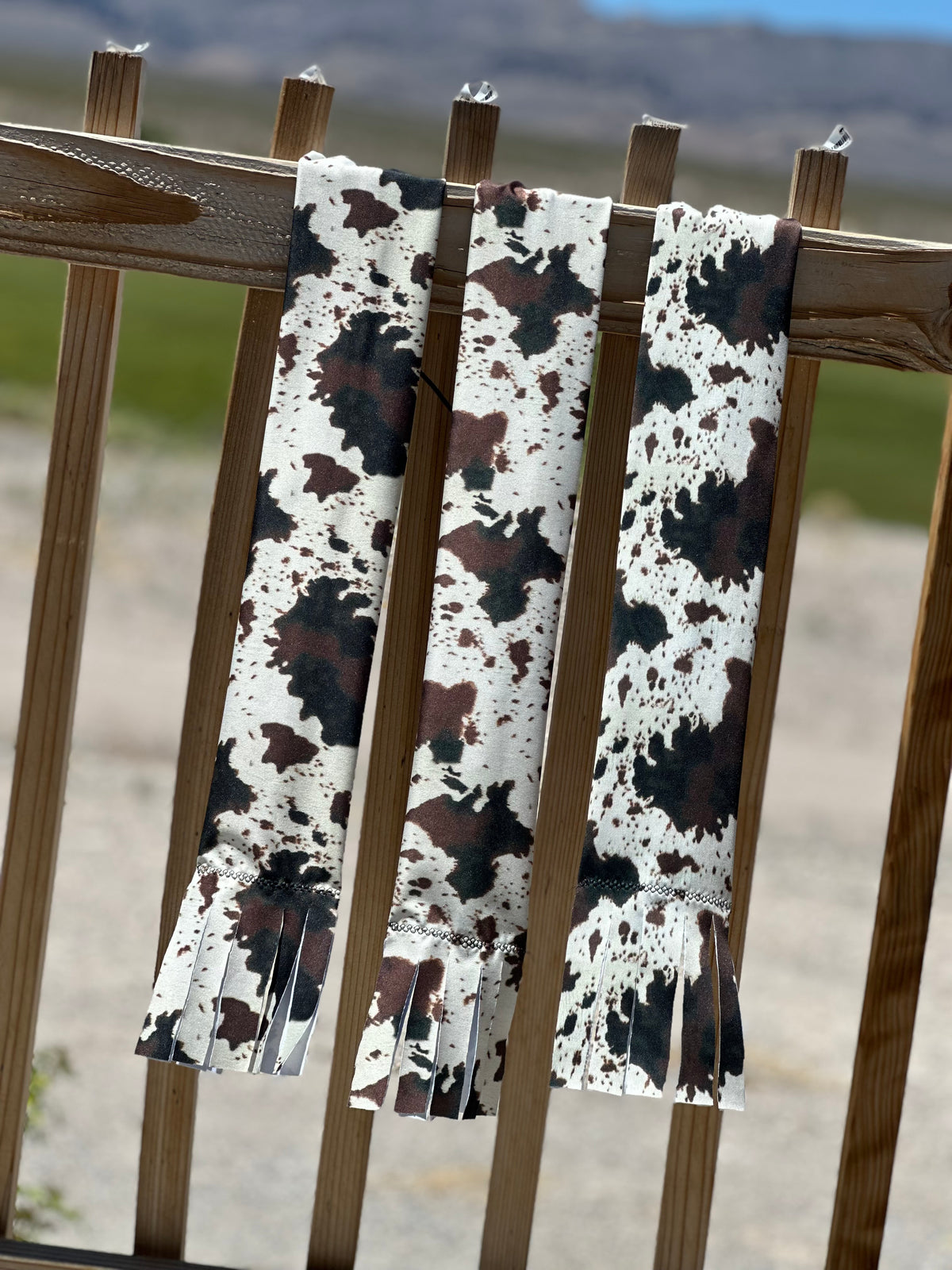 Single Tube Tail Bag - Cow Print - RTS