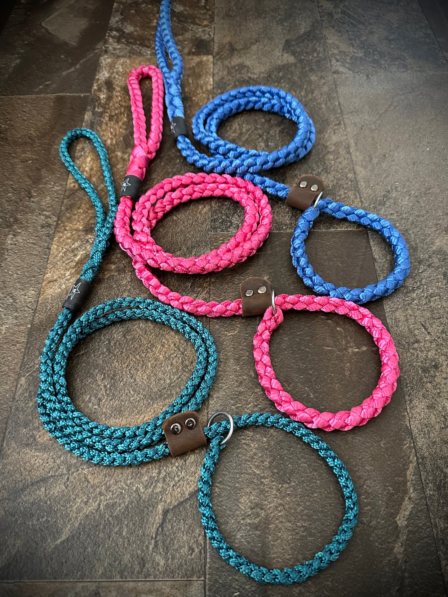 *Made to Order* 6’ Medium Slip Lead w/Leather Stopper