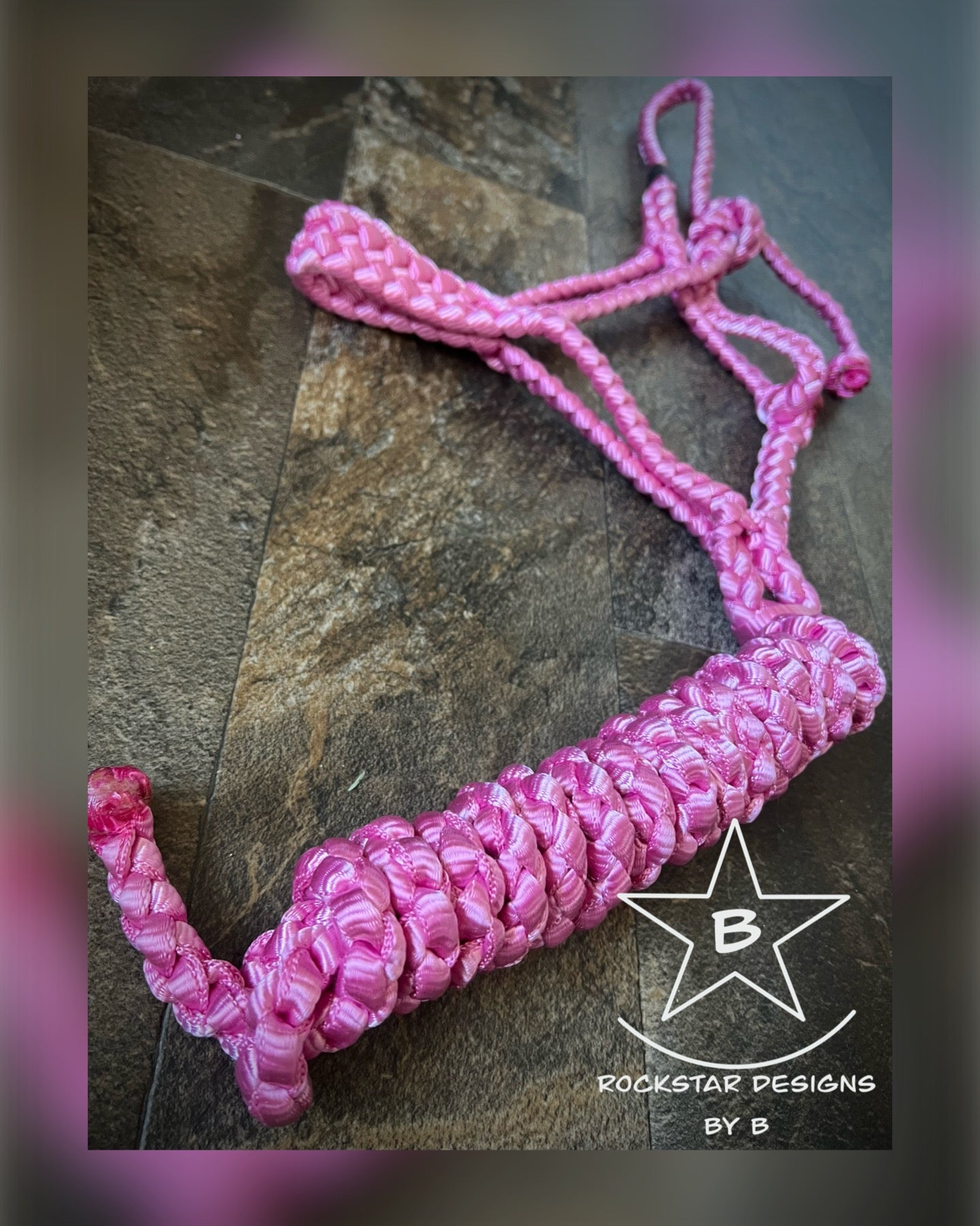 Made to Order - Braided Lariat Nose Muletape Halter w/10’ Lead - Average Horse - 1 Color