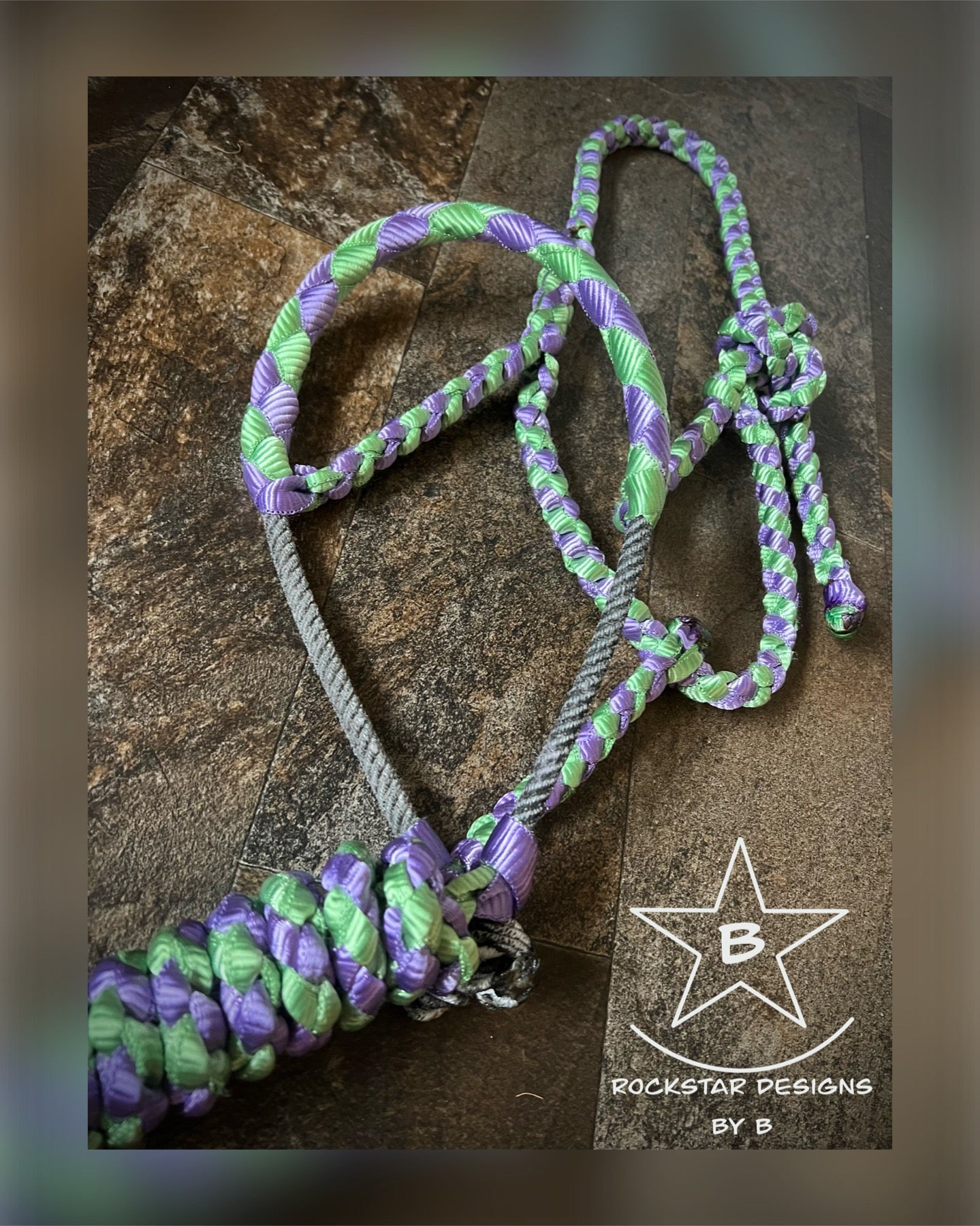 Made to Order - Braided Lariat Nose Muletape Halter w/10’ Lead - Average Horse - 2 Color