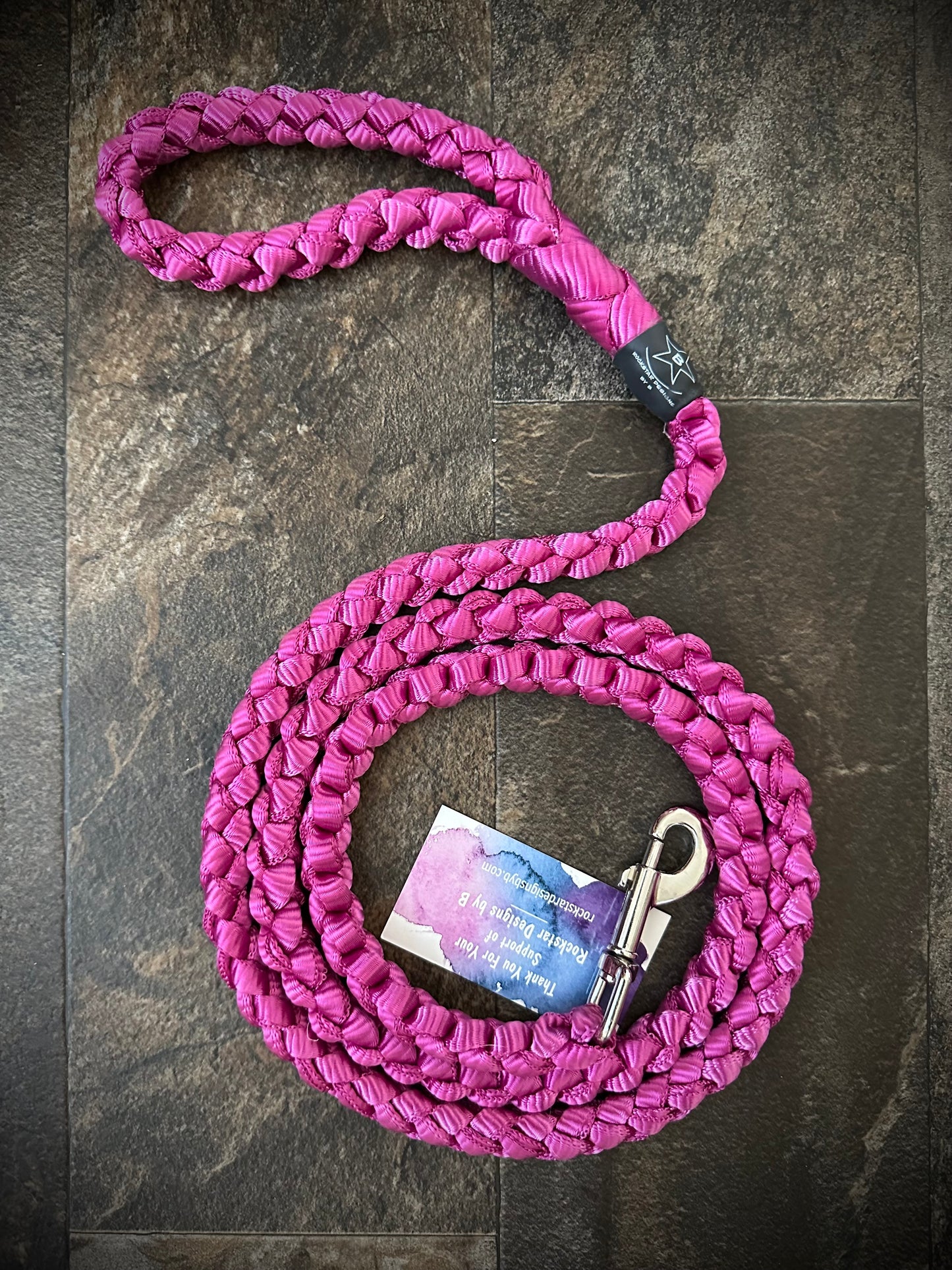 6’ Muletape Dog Leash - Magenta - Large - RTS