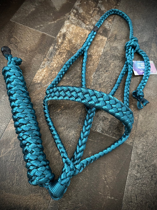 Muletape Halter w/Removable 10’ Lead - Teal