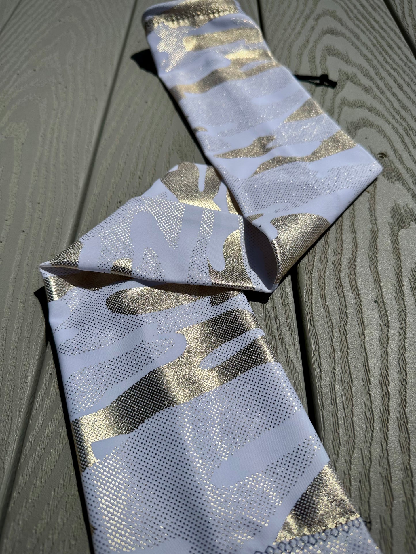 Single Tube Tail Bag - White & Gold Camo - RTS