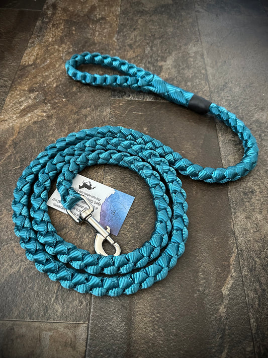 6’ Muletape Dog Leash - Teal - Large - RTS