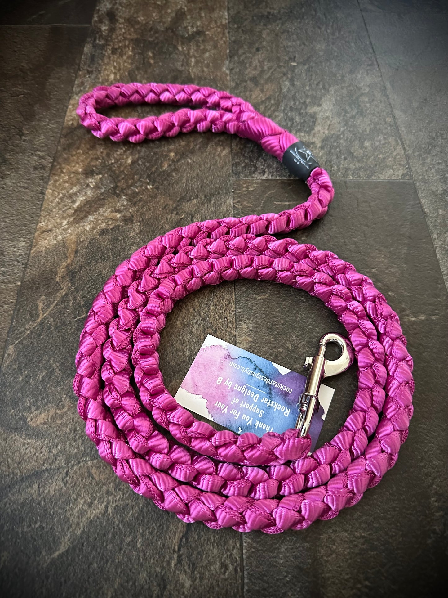 6’ Muletape Dog Leash - Magenta - Large - RTS