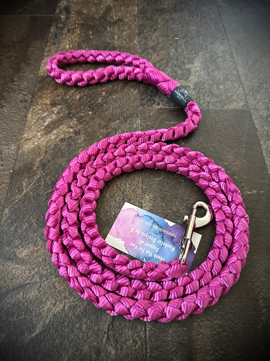 6’ Muletape Dog Leash - Magenta - Large - RTS