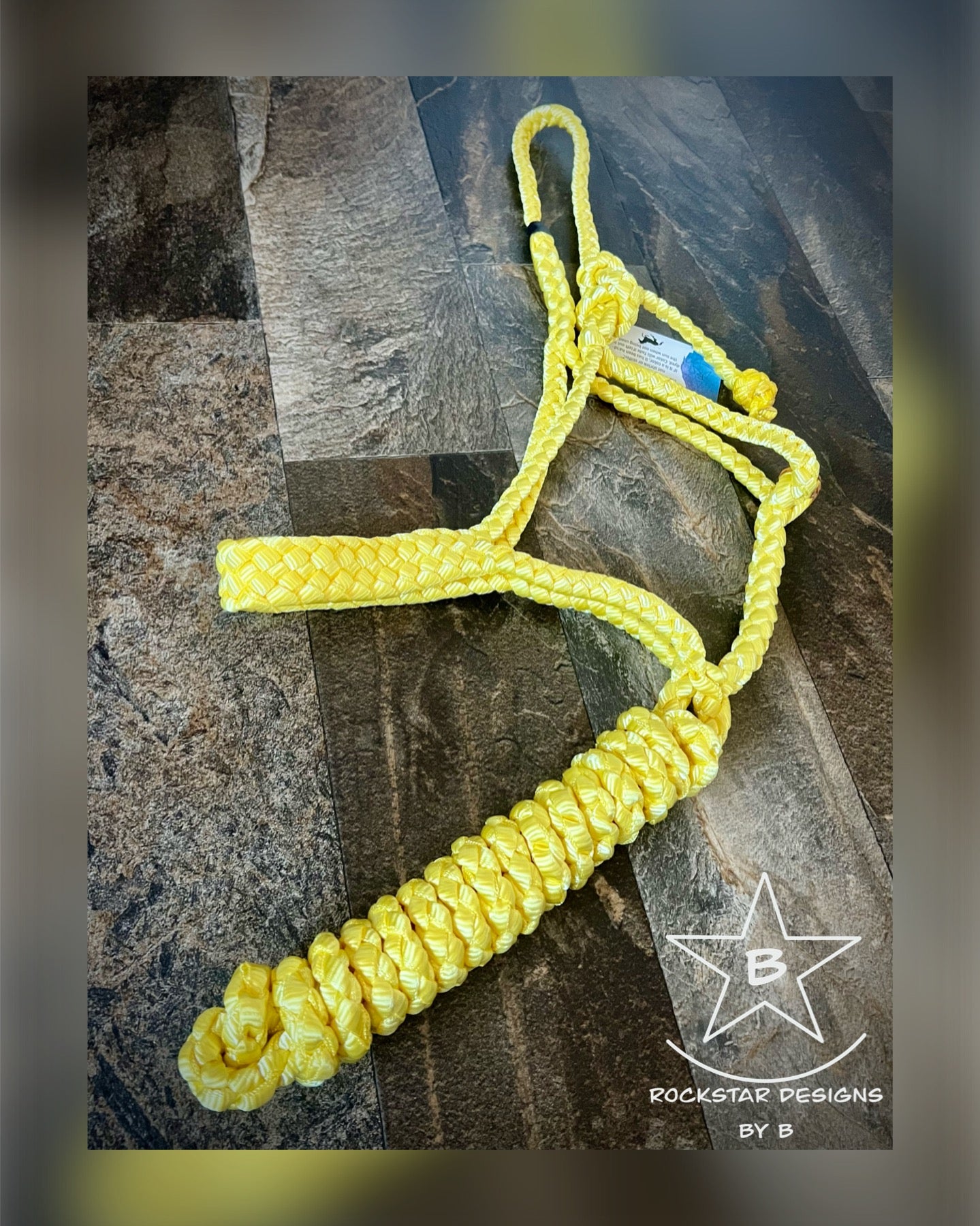 Muletape Halter w/10” Lead - Yellow