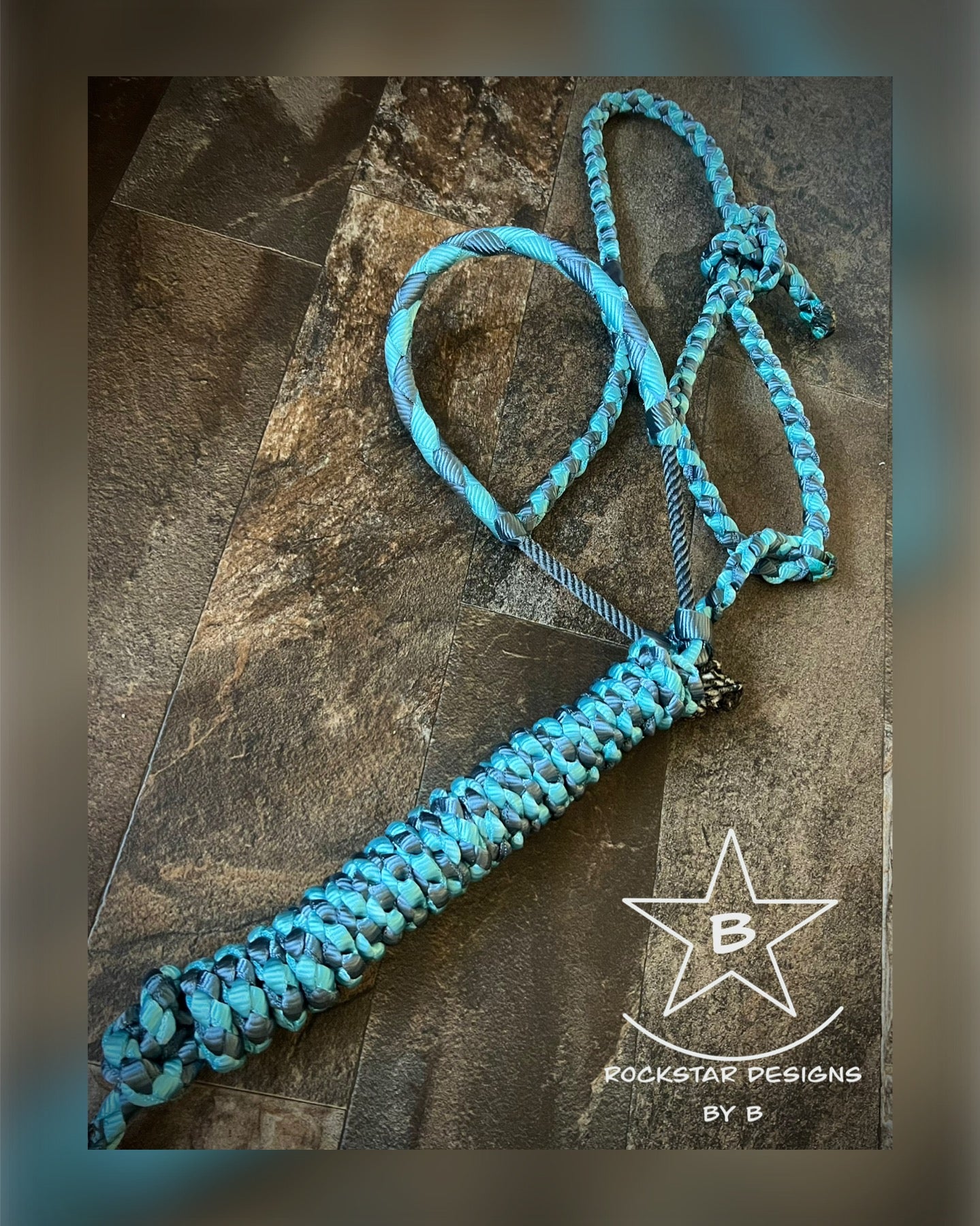 Made to Order - Braided Lariat Nose Muletape Halter w/10’ Lead - Average Horse - 2 Color