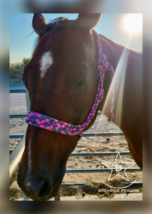 Made to Order - Muletape Halter w/10’ Lead - Average Horse - 2 Color