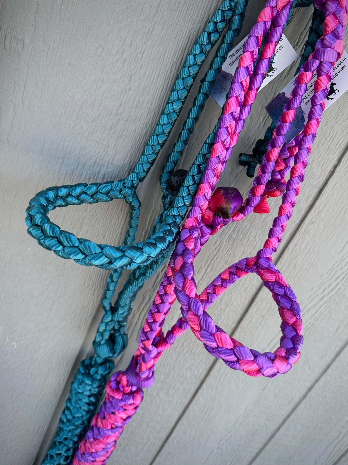 *Made to Order* Rolled Nose Muletape Halter w/Removable 10’ Lead