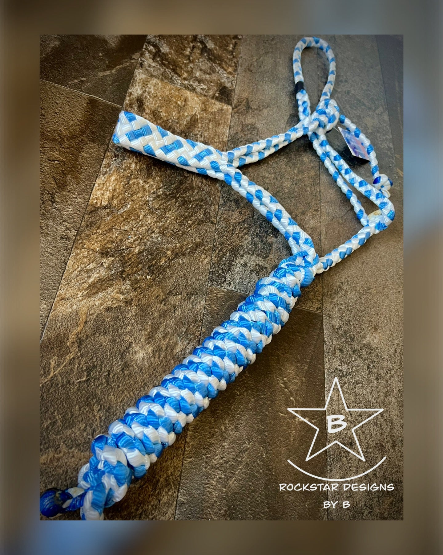 Muletape Halter - Average Horse - Blue & White