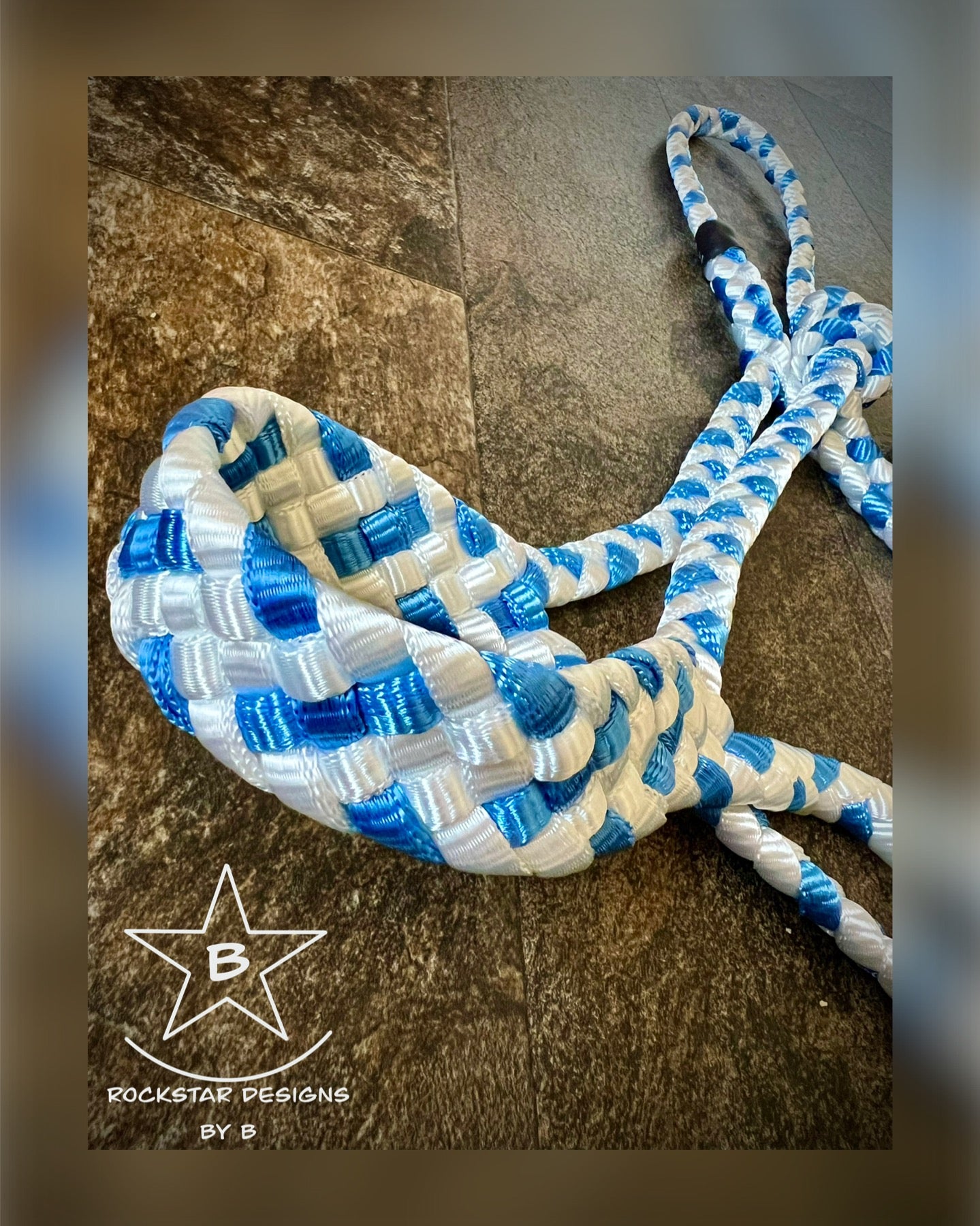 Muletape Halter - Average Horse - Blue & White