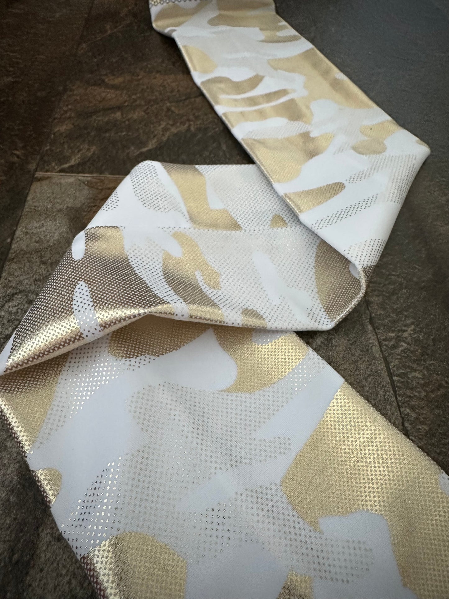 Single Tube Tail Bag - White & Gold Camo - RTS