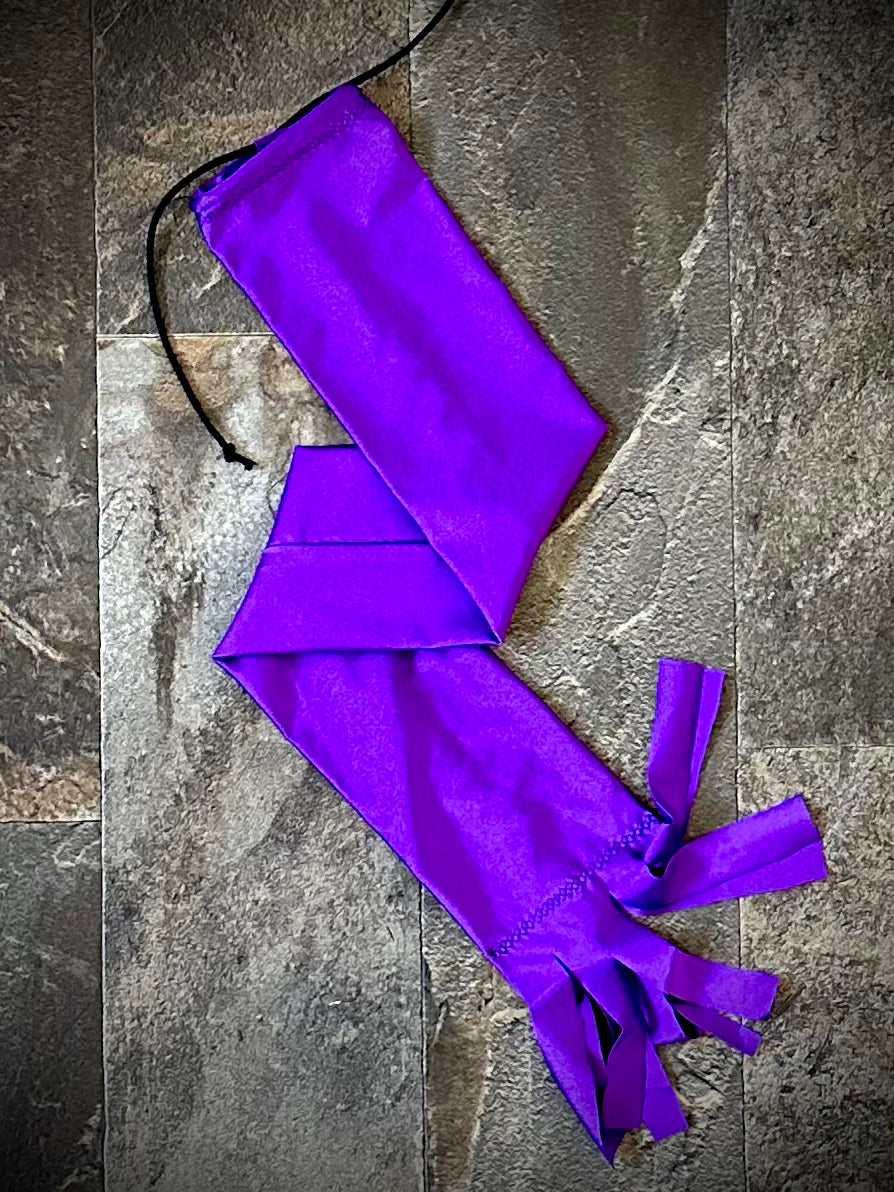 Single Tube Tail Bag - Shimmer Purple/Violet - RTS