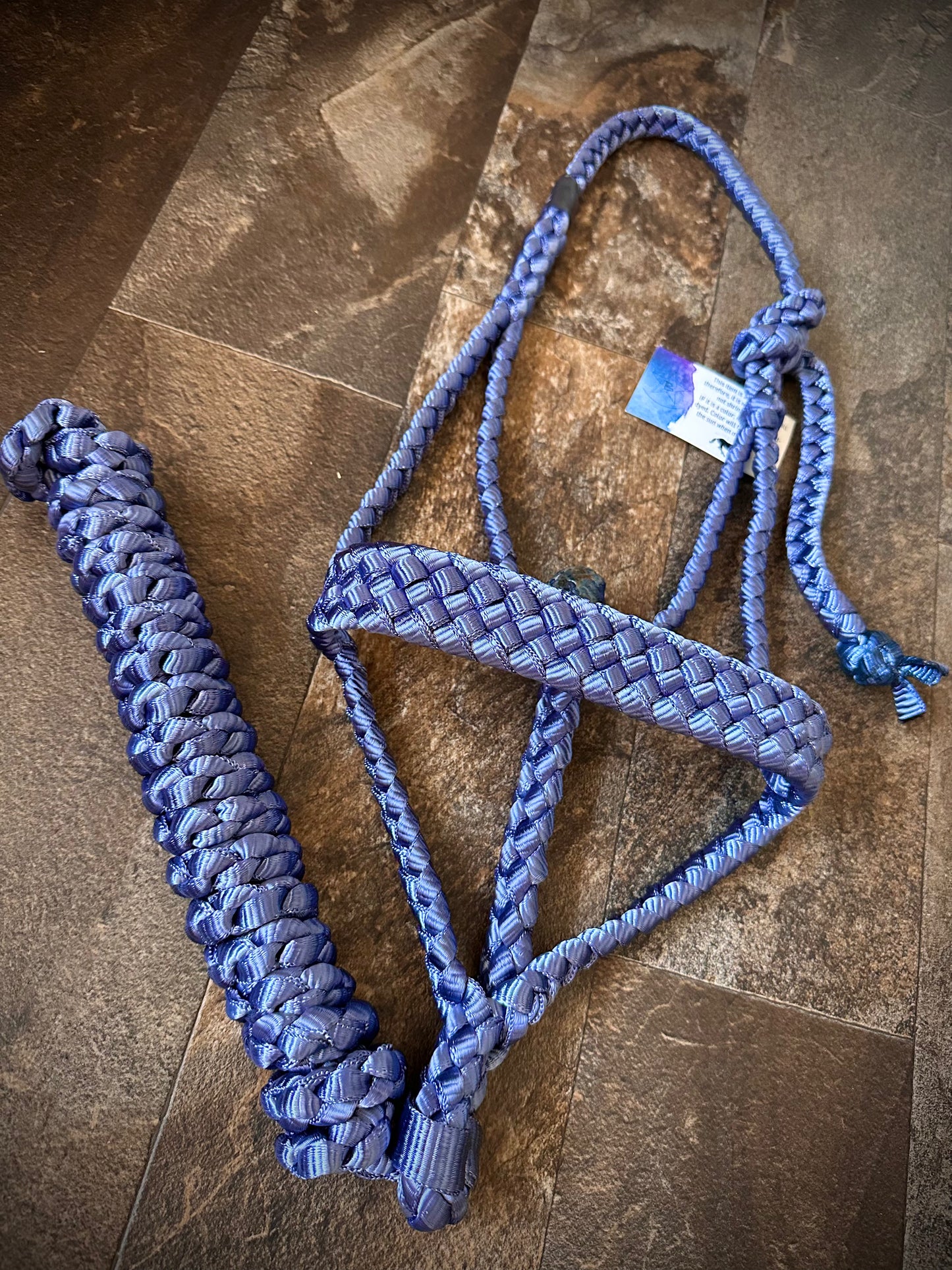 Muletape Halter w/Removable 10’ Lead - Indigo
