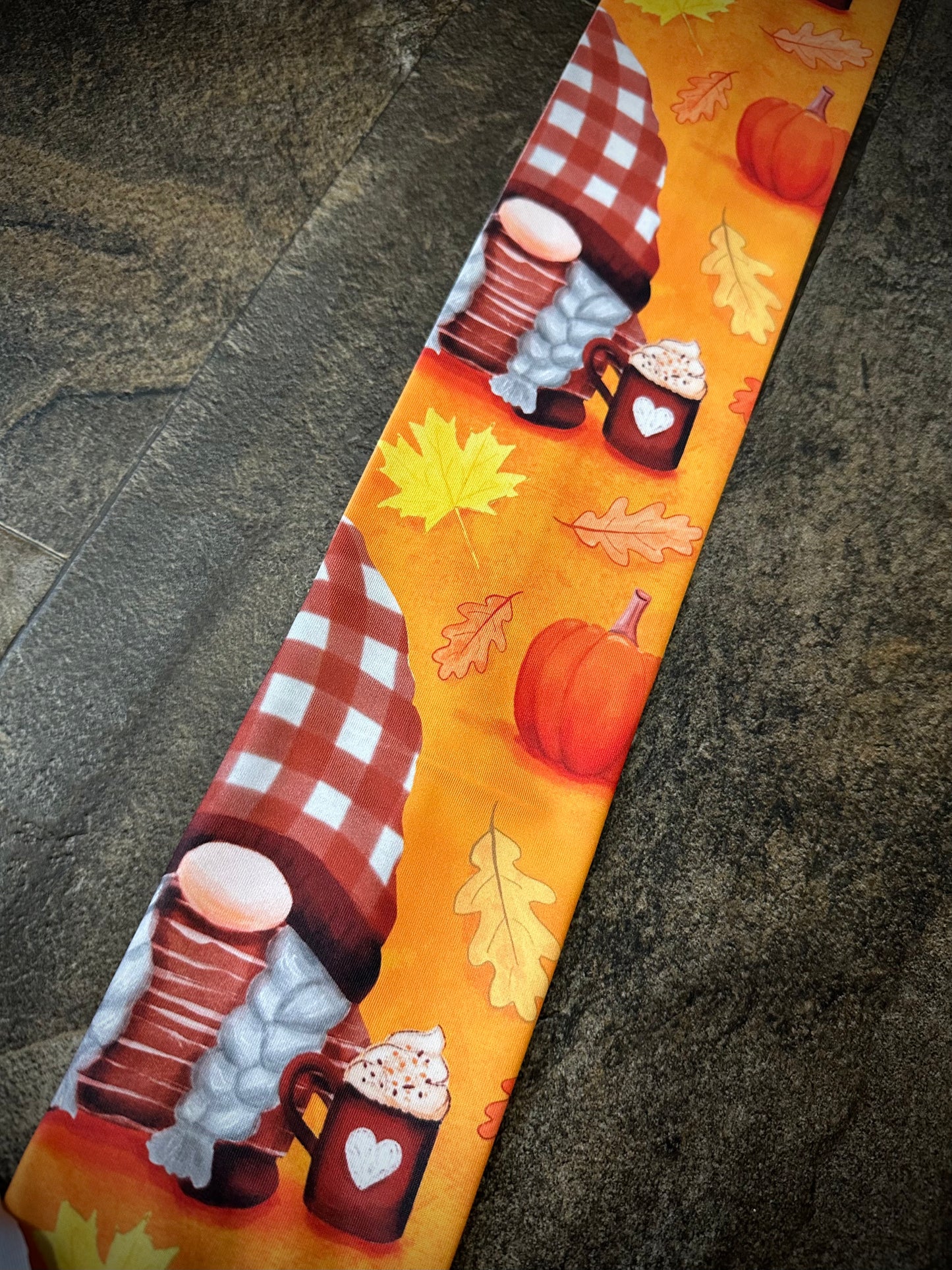 Single Tube Tail Bag - Gnomes & Pumpkins - RTS