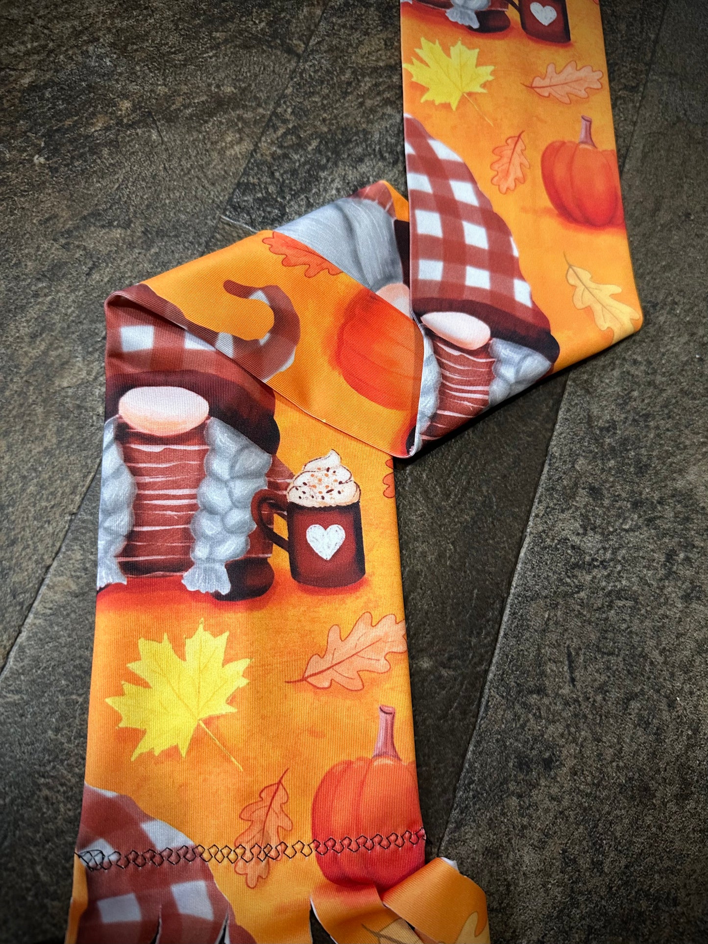 Single Tube Tail Bag - Gnomes & Pumpkins - RTS