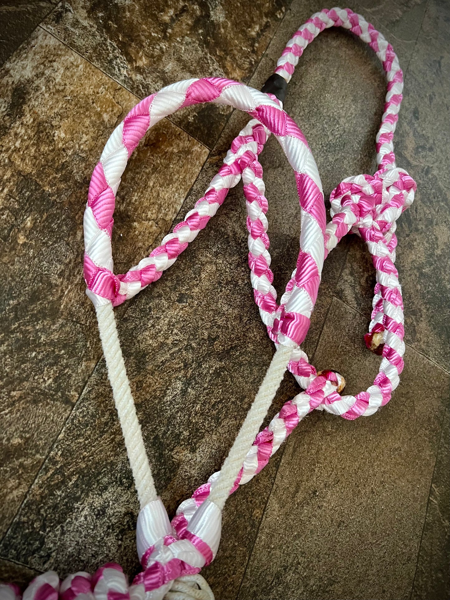 Made to Order - Braided Lariat Nose Muletape Halter w/10’ Lead - Average Horse - 1 Color