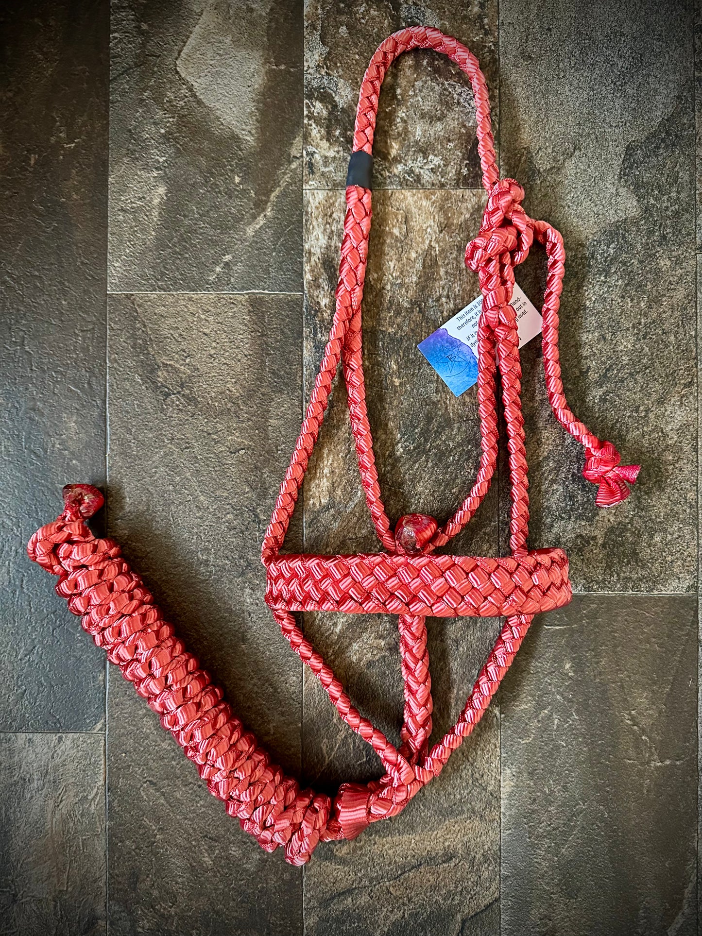 Muletape Halter w/Removable 10’ Lead - New Red - RTS