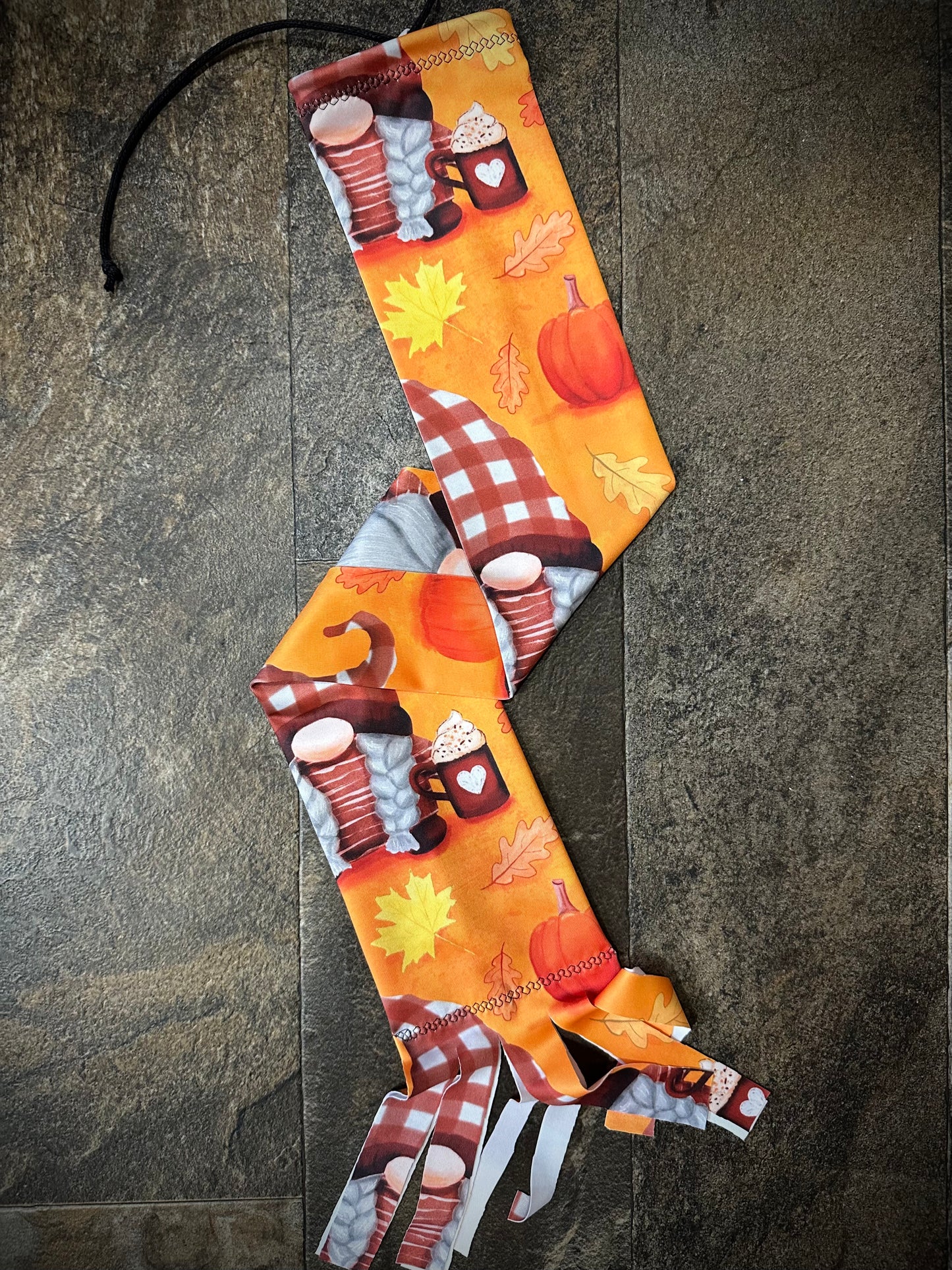 Single Tube Tail Bag - Gnomes & Pumpkins - RTS