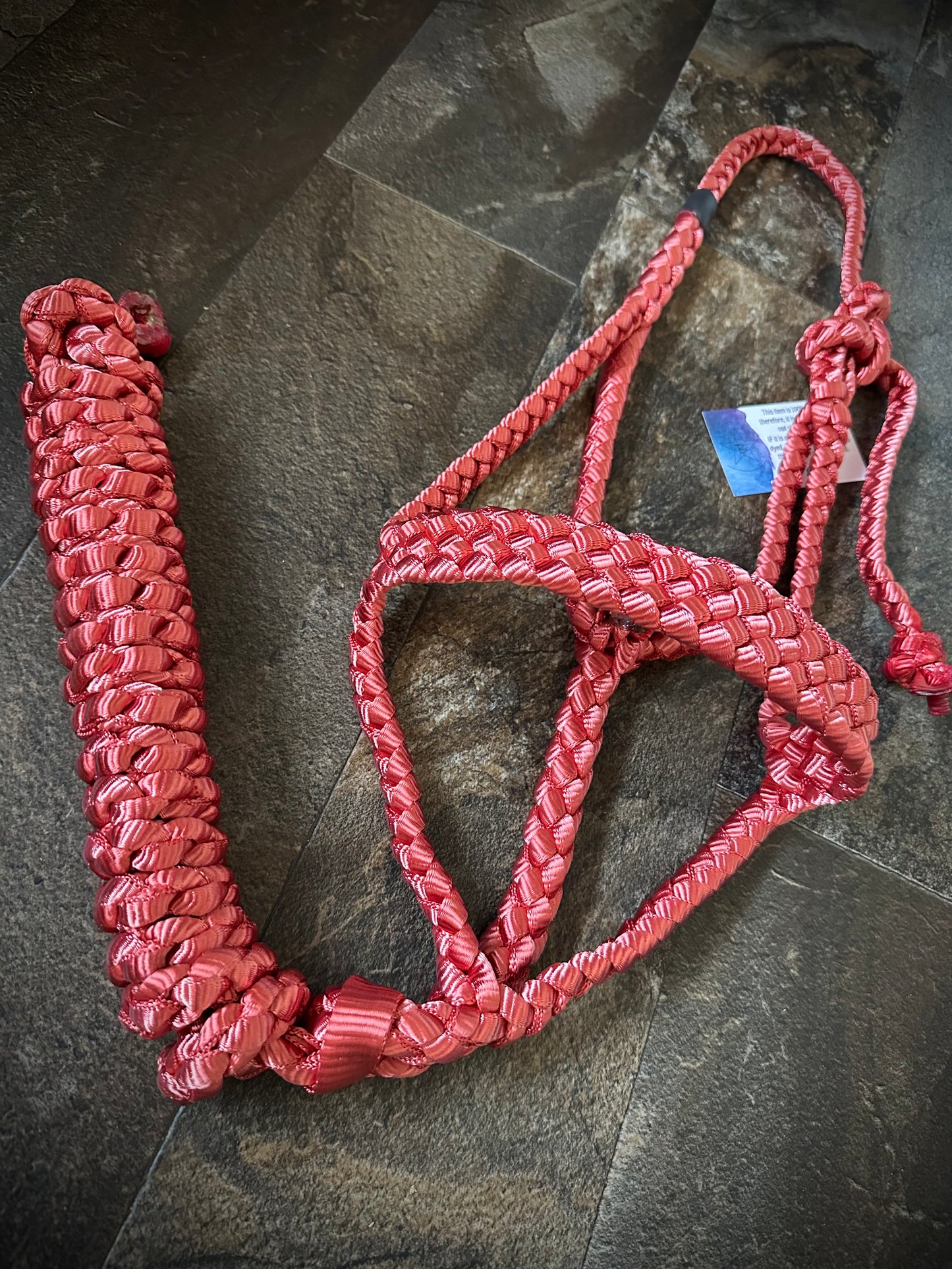 Muletape Halter w/Removable 10’ Lead - New Red - RTS