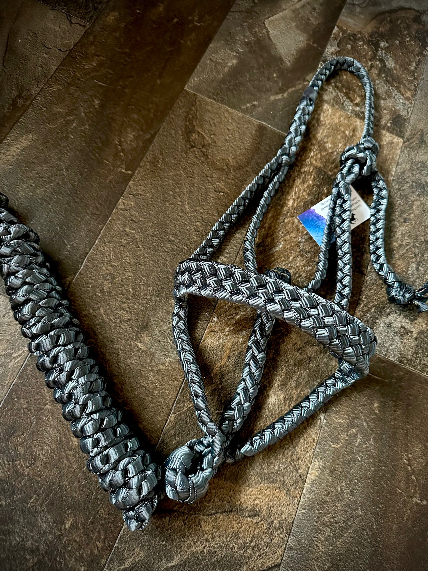 Muletape Halter w/Removable 10’ Lead - Charcoal