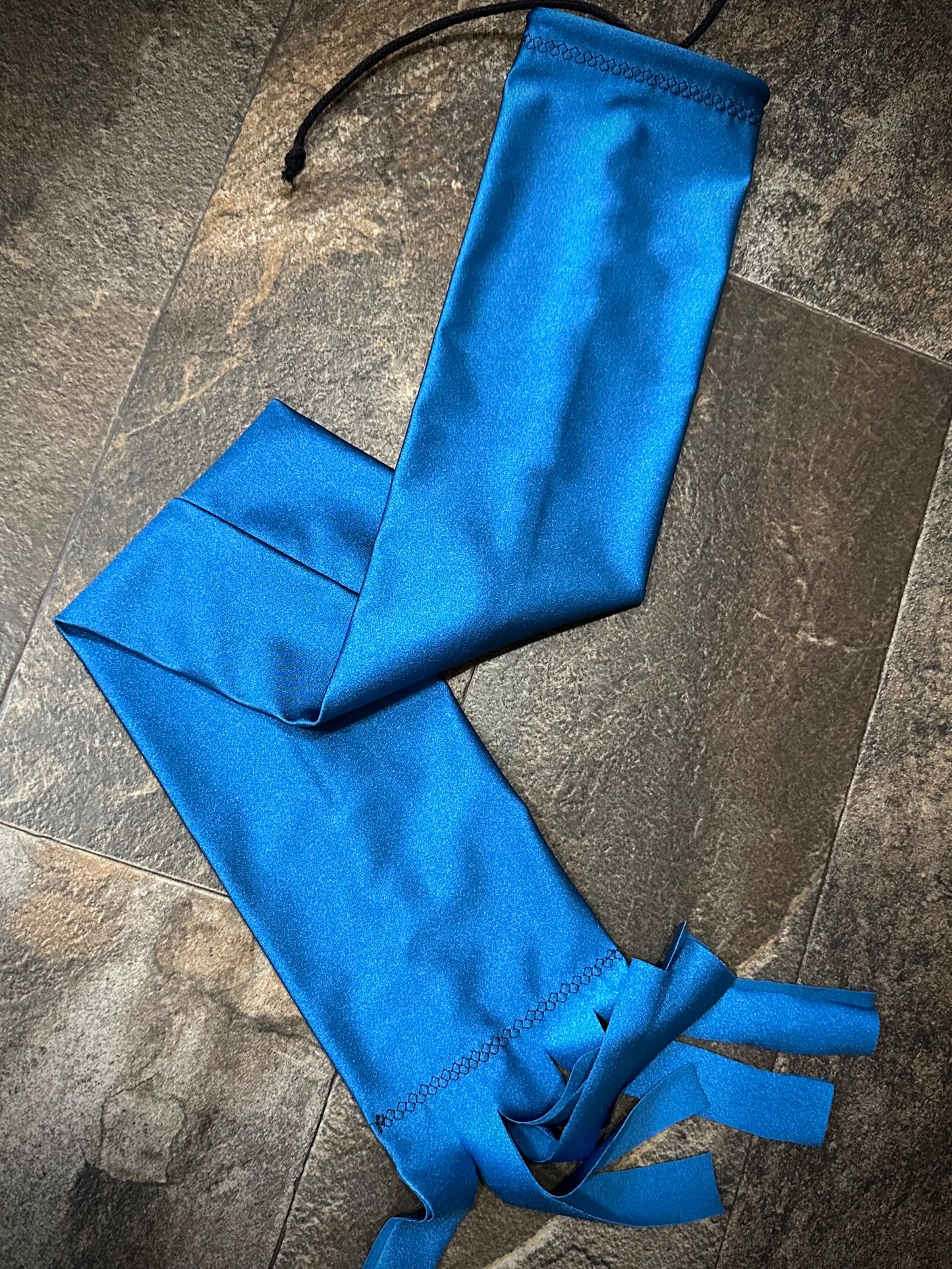 Single Tube Tail Bag - Dark Aqua Blue -RTS