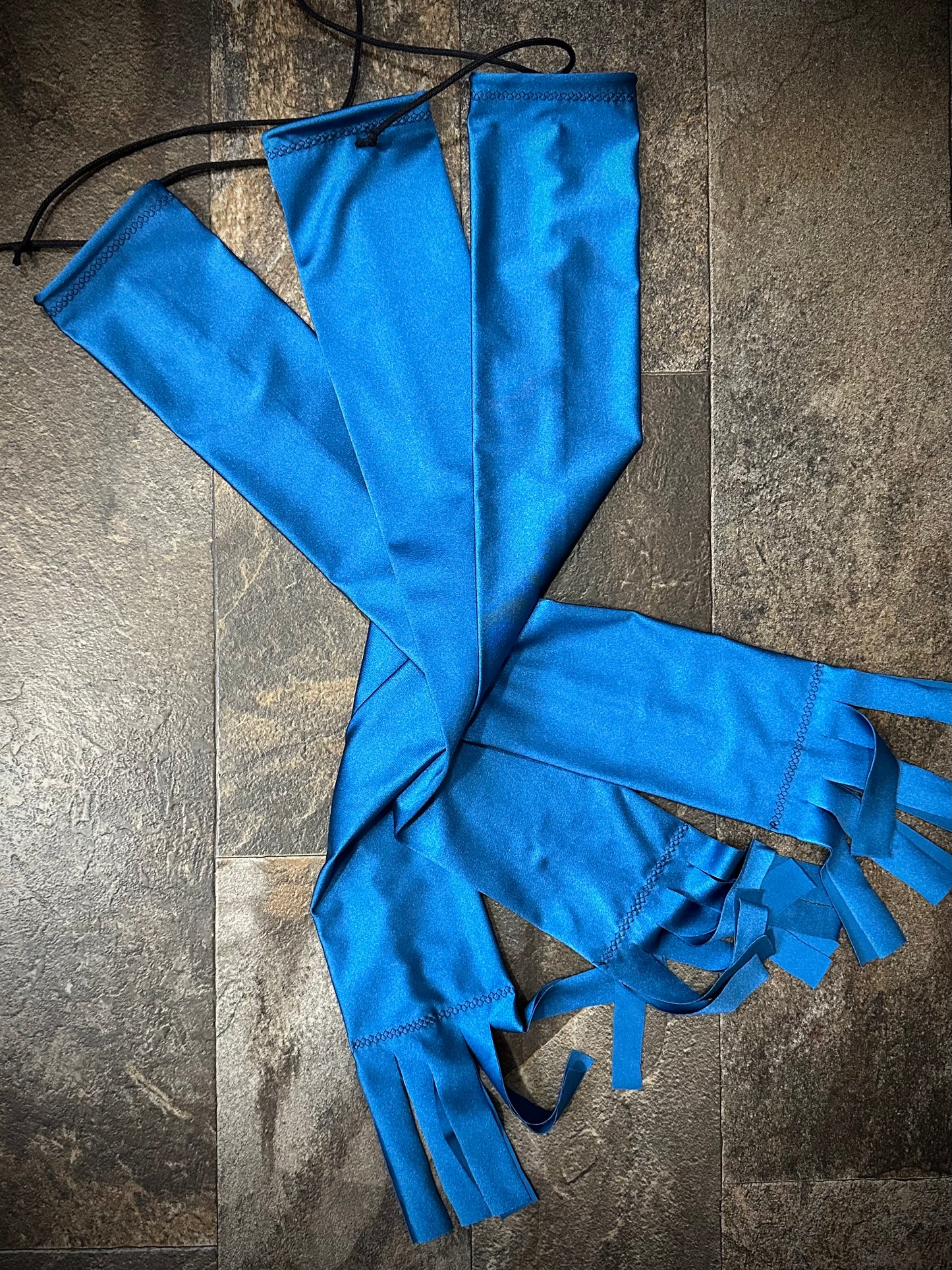 Single Tube Tail Bag - Dark Aqua Blue -RTS