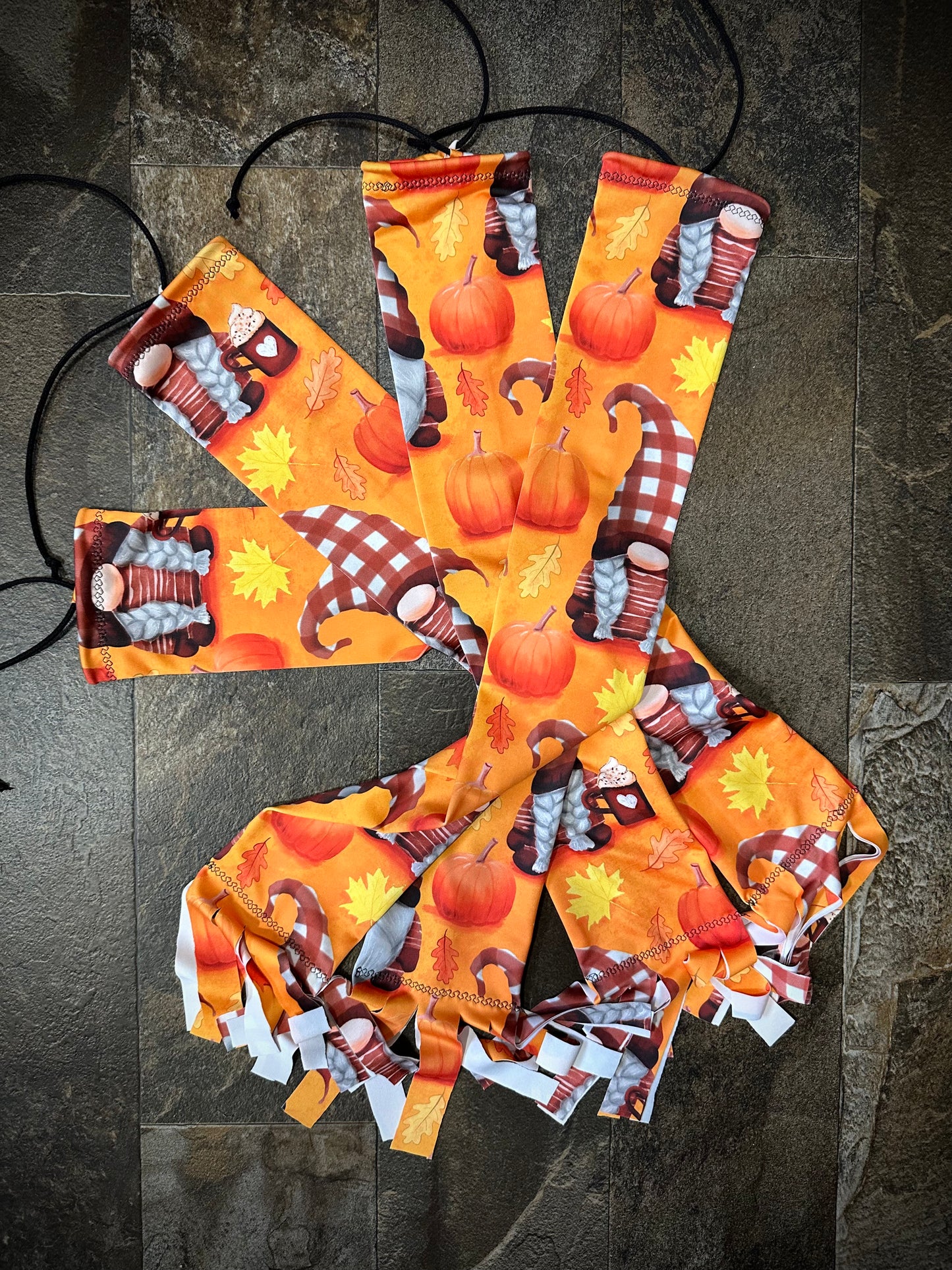 Single Tube Tail Bag - Gnomes & Pumpkins - RTS