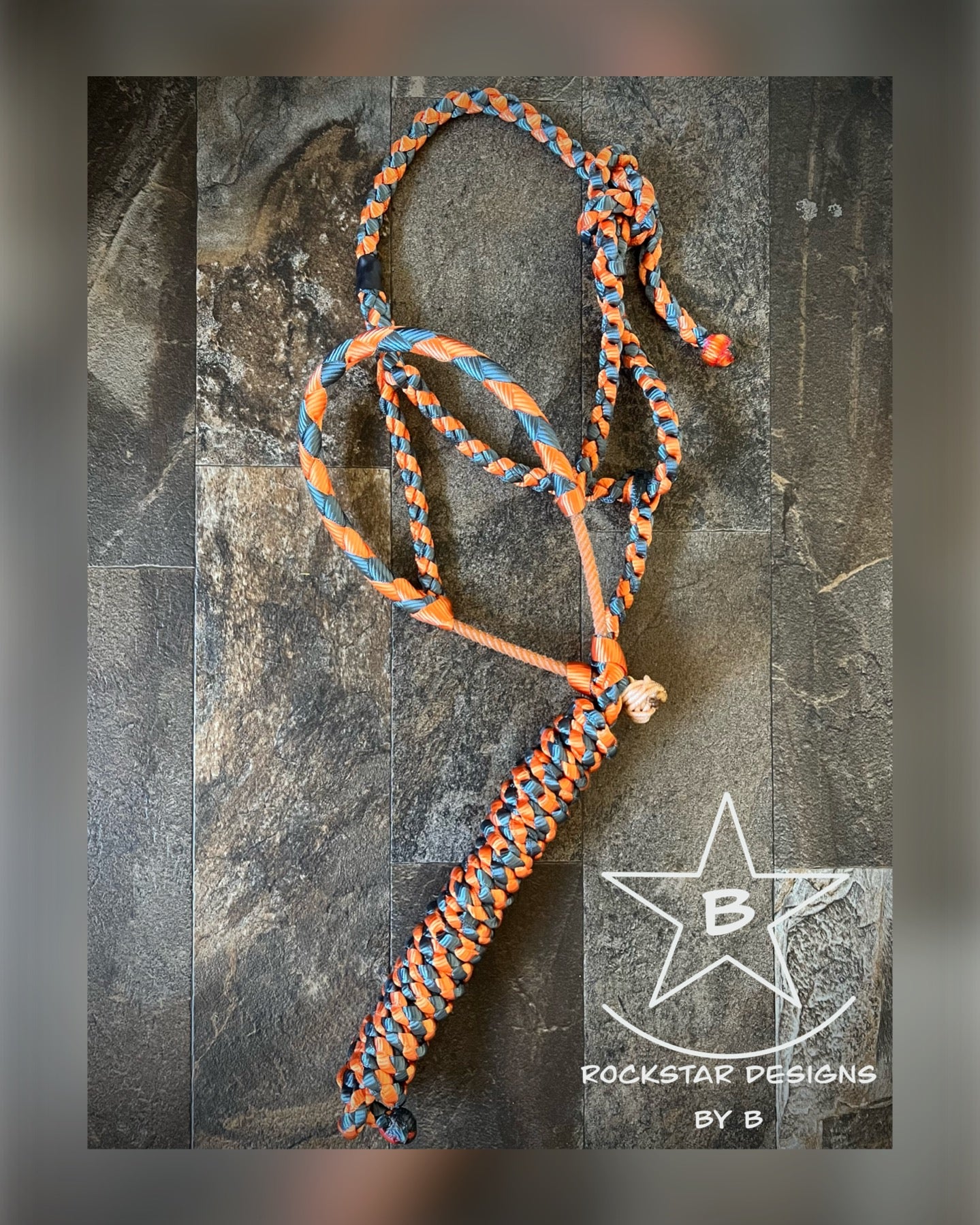 Made to Order - Braided Lariat Nose Muletape Halter w/10’ Lead - Average Horse - 2 Color