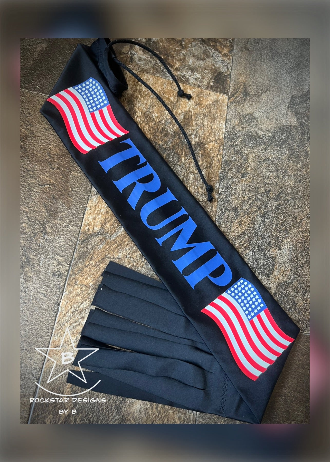 Single Tube Tail Bag - Average Horse - Graphics - ‘Trump’ w/Flags