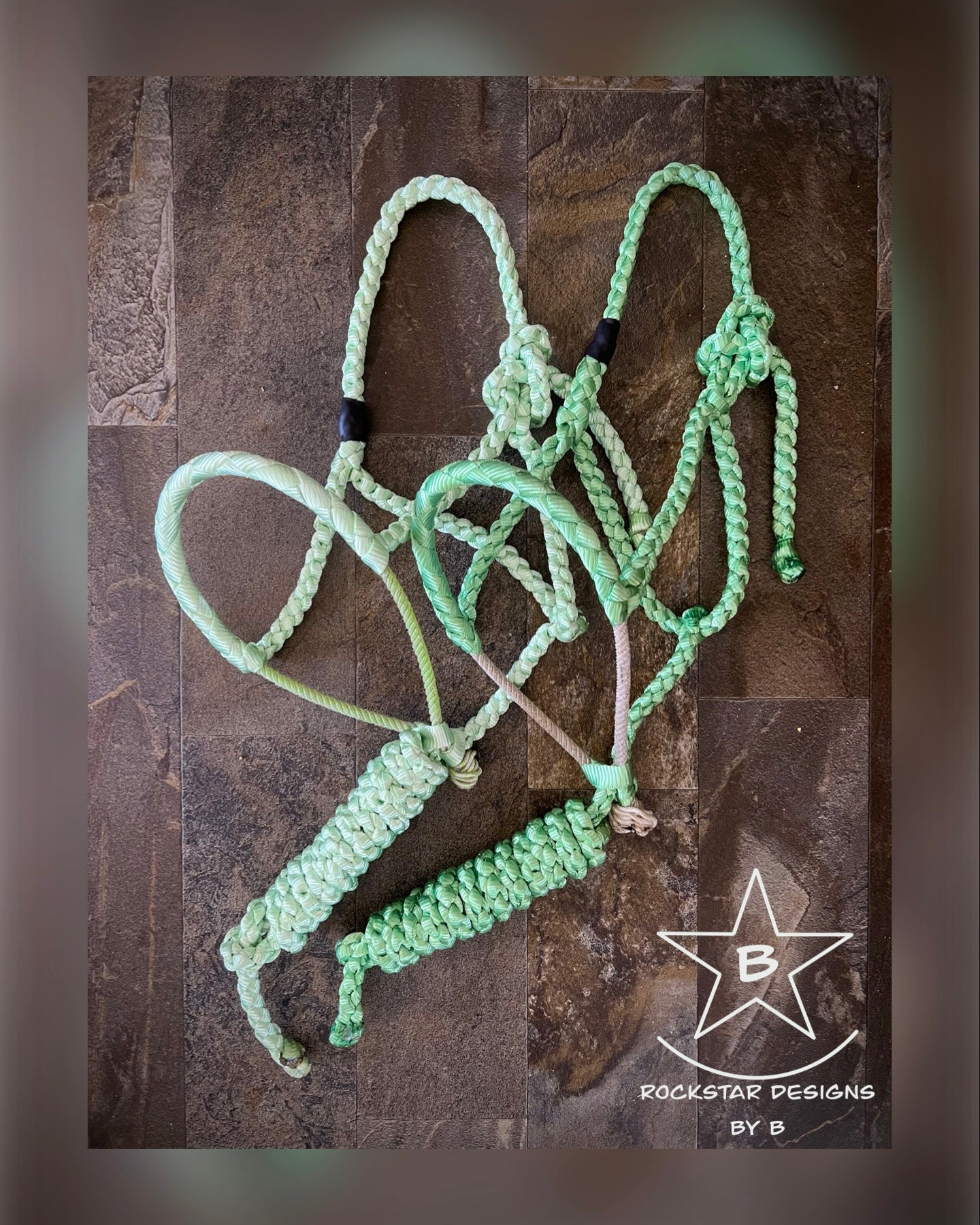 Made to Order - Braided Lariat Nose Muletape Halter w/10’ Lead - Average Horse - 1 Color