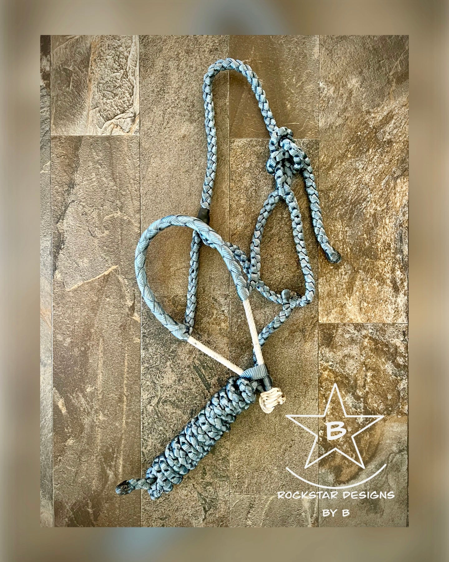 Made to Order - Braided Lariat Nose Muletape Halter w/10’ Lead - Average Horse - 1 Color